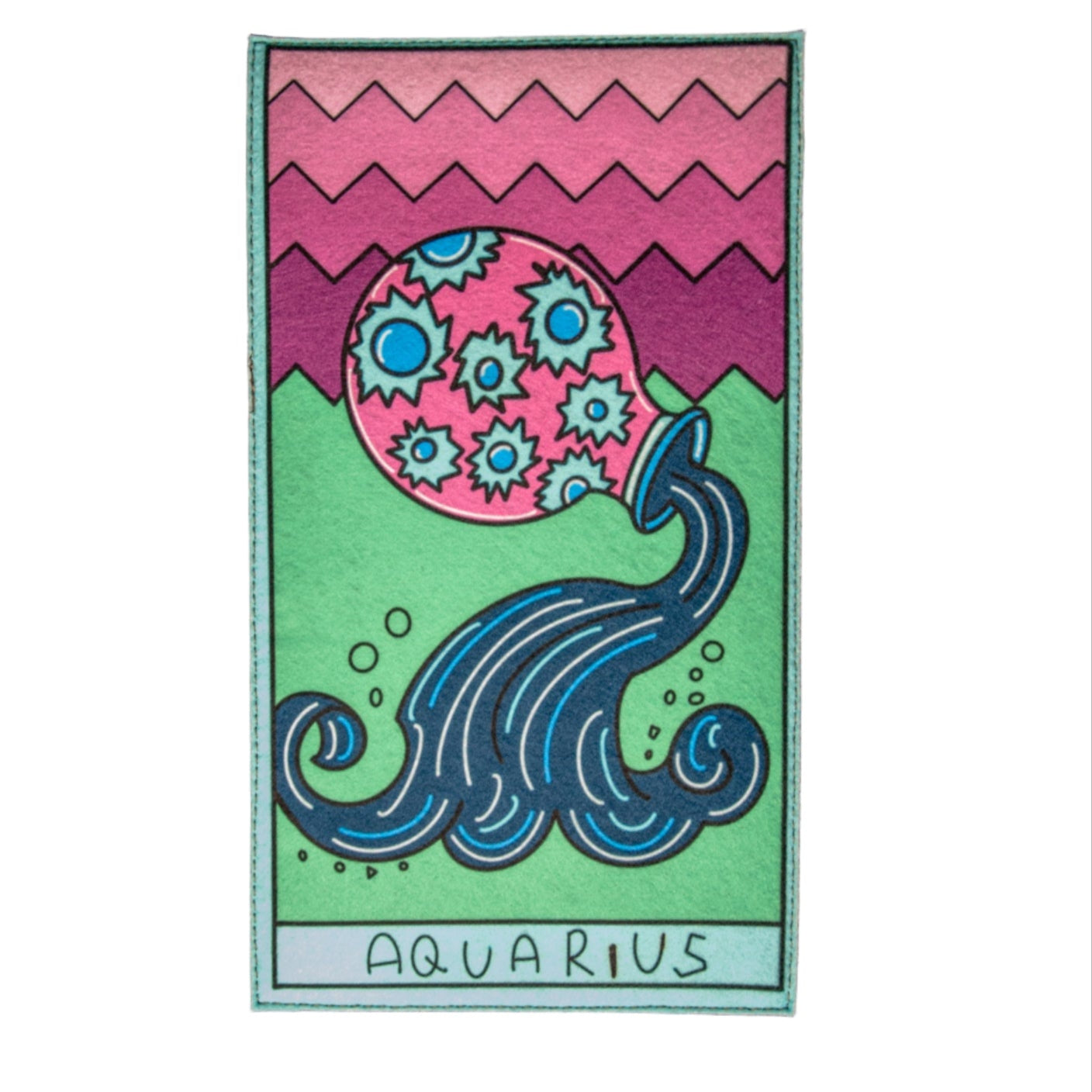 Tarot Card Inspired Banner Aquarius Zodiac