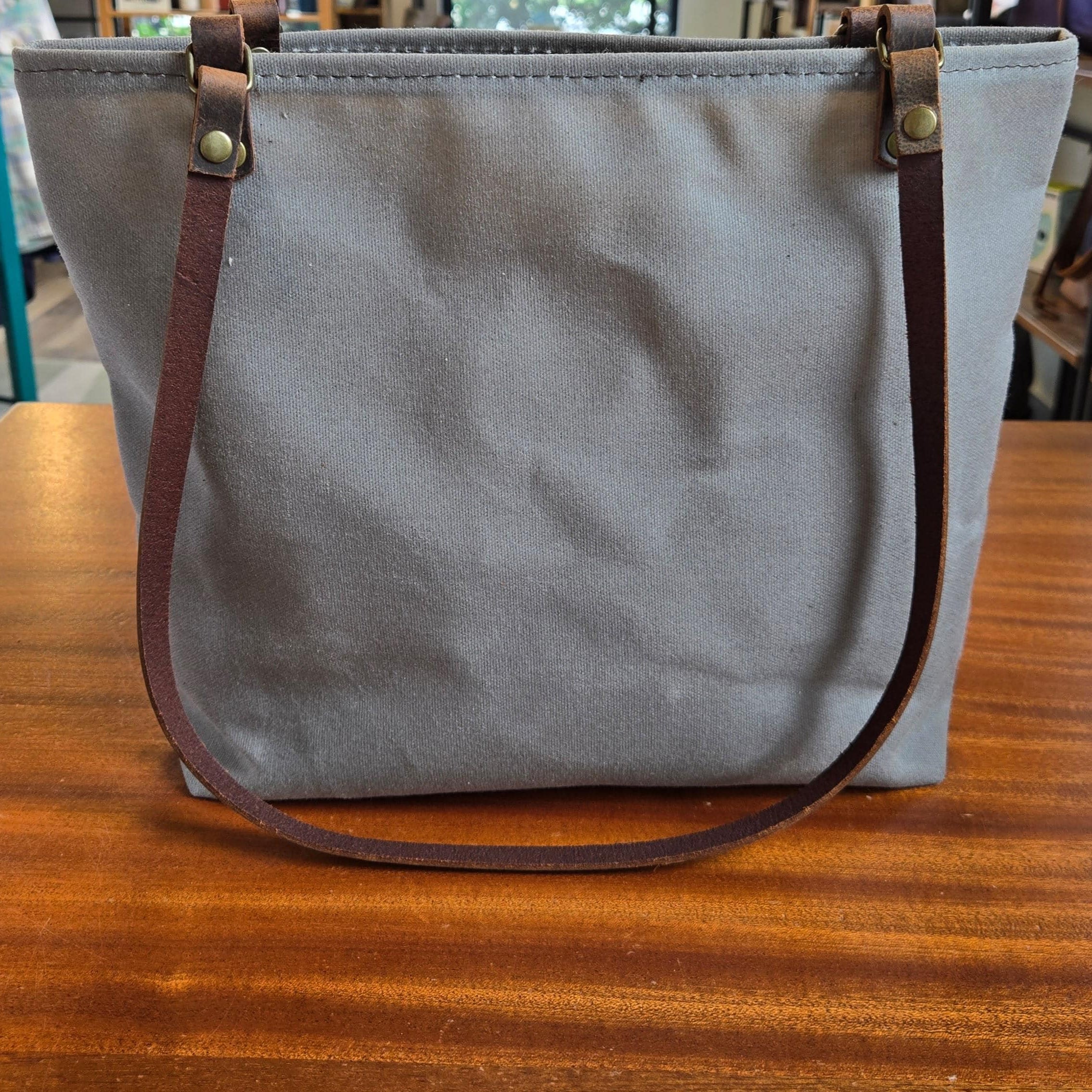 Waxed Canvas Bag | Small Classic | Lite Gray
