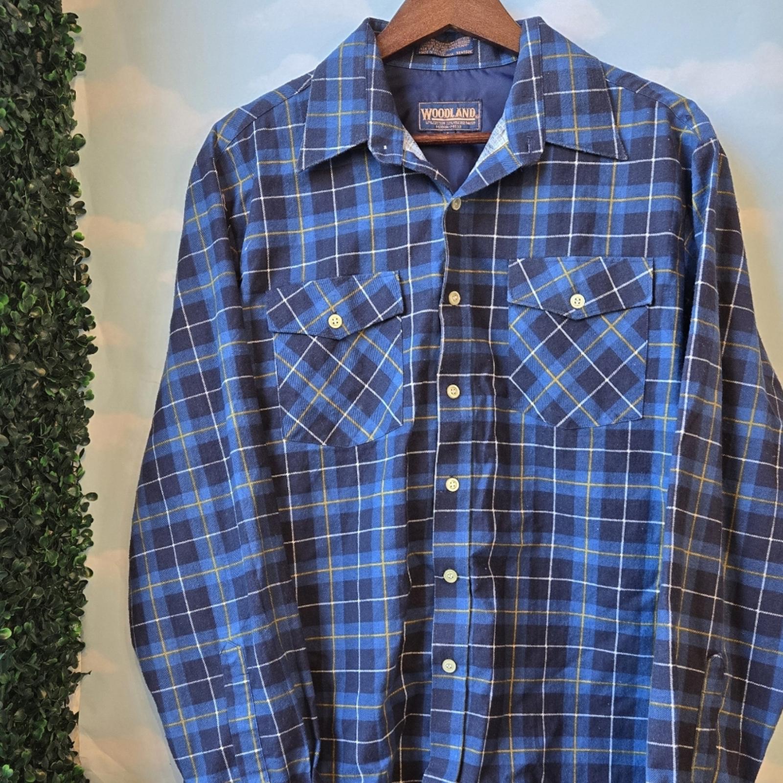 Woodland Blue Plaid Men's Lumberjack Shirt
