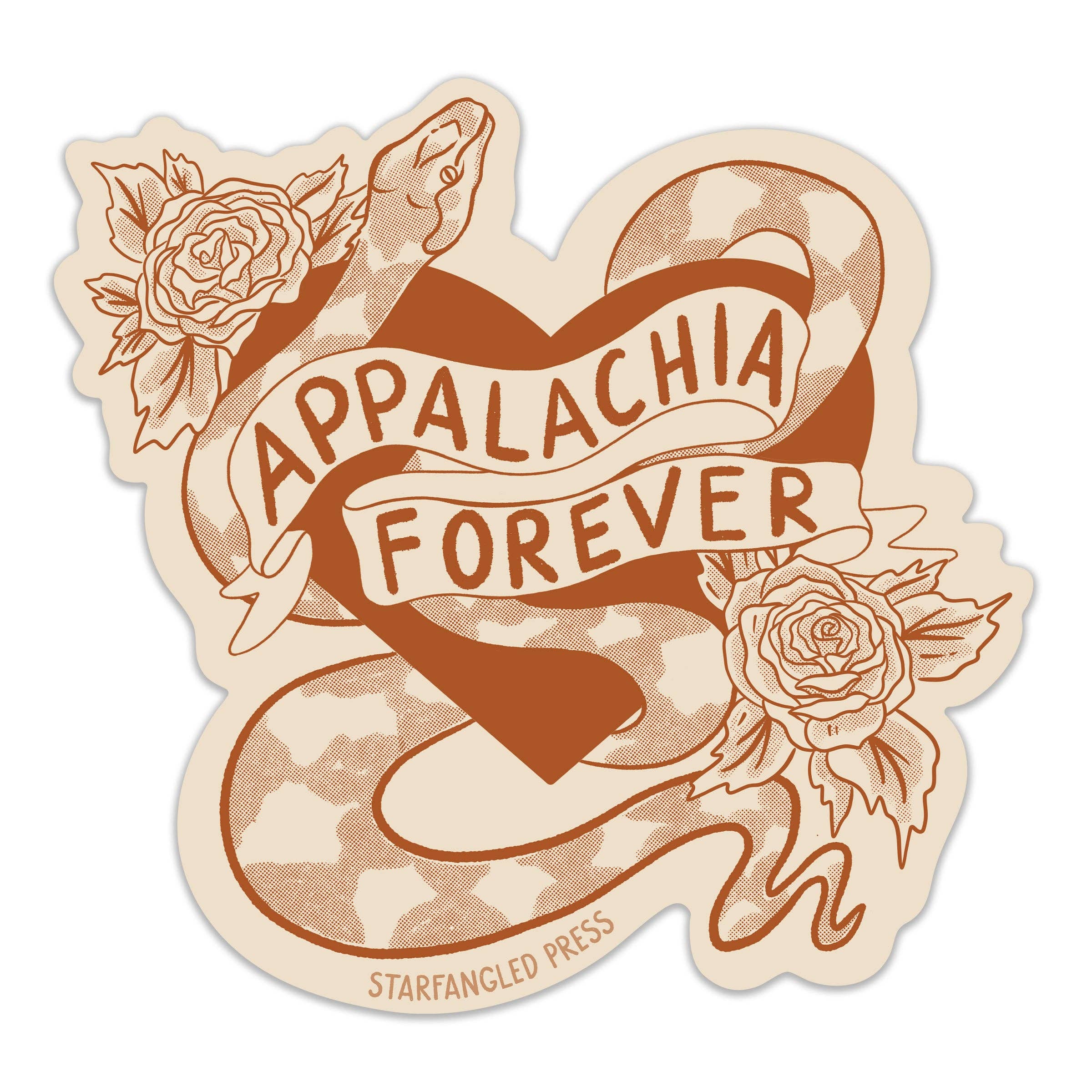 Sticker * Appalachia Forever * Sailor Tattoo style