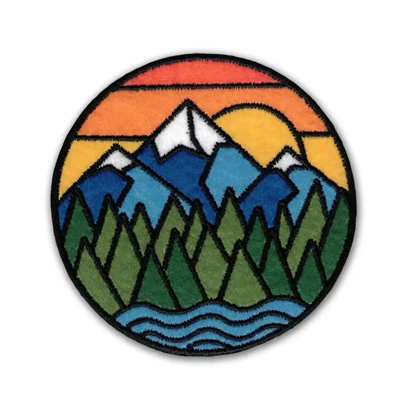 Embroidered Patch * Mountain Sunset Patch
