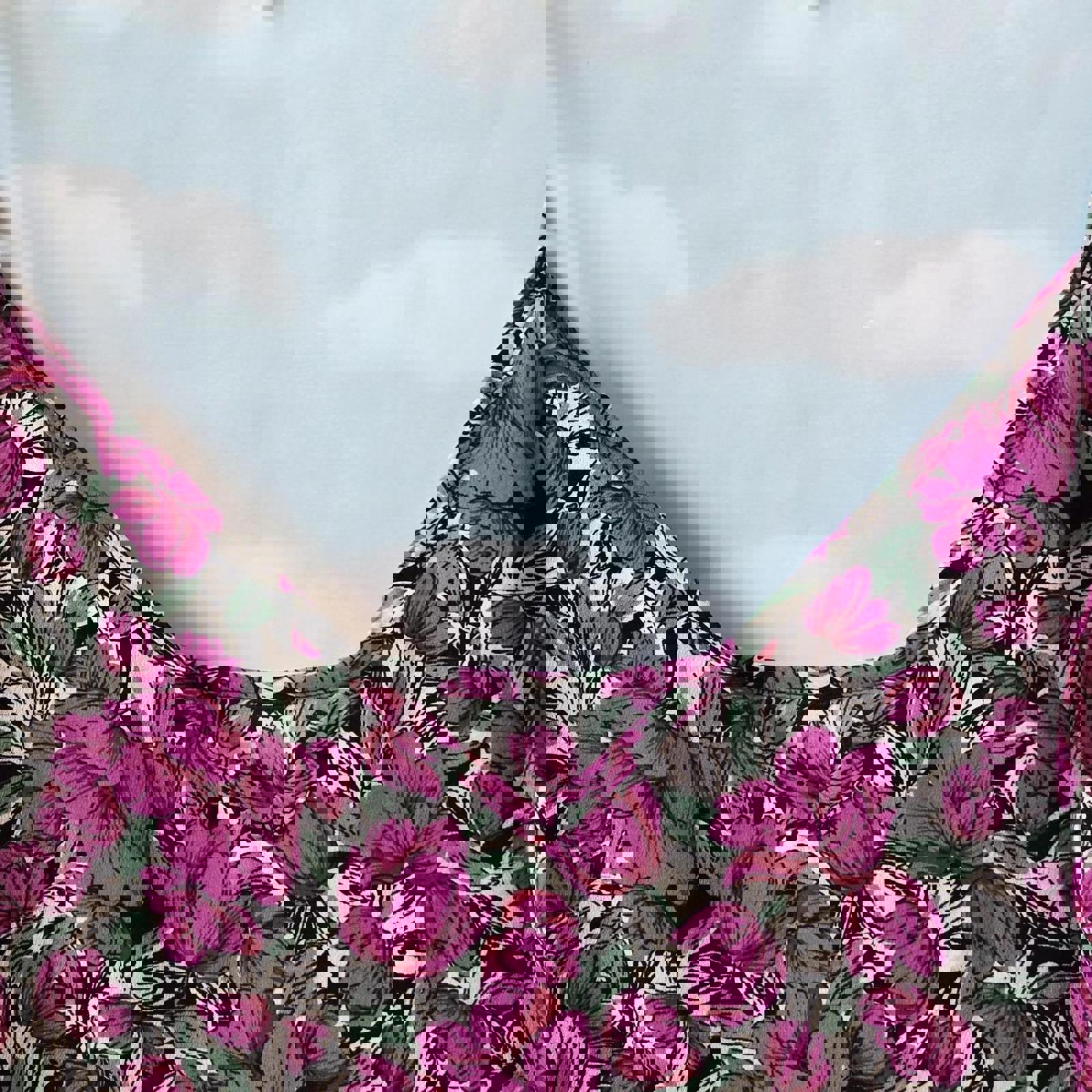 Pink floral slip dress with adjustable straps #cottagecore