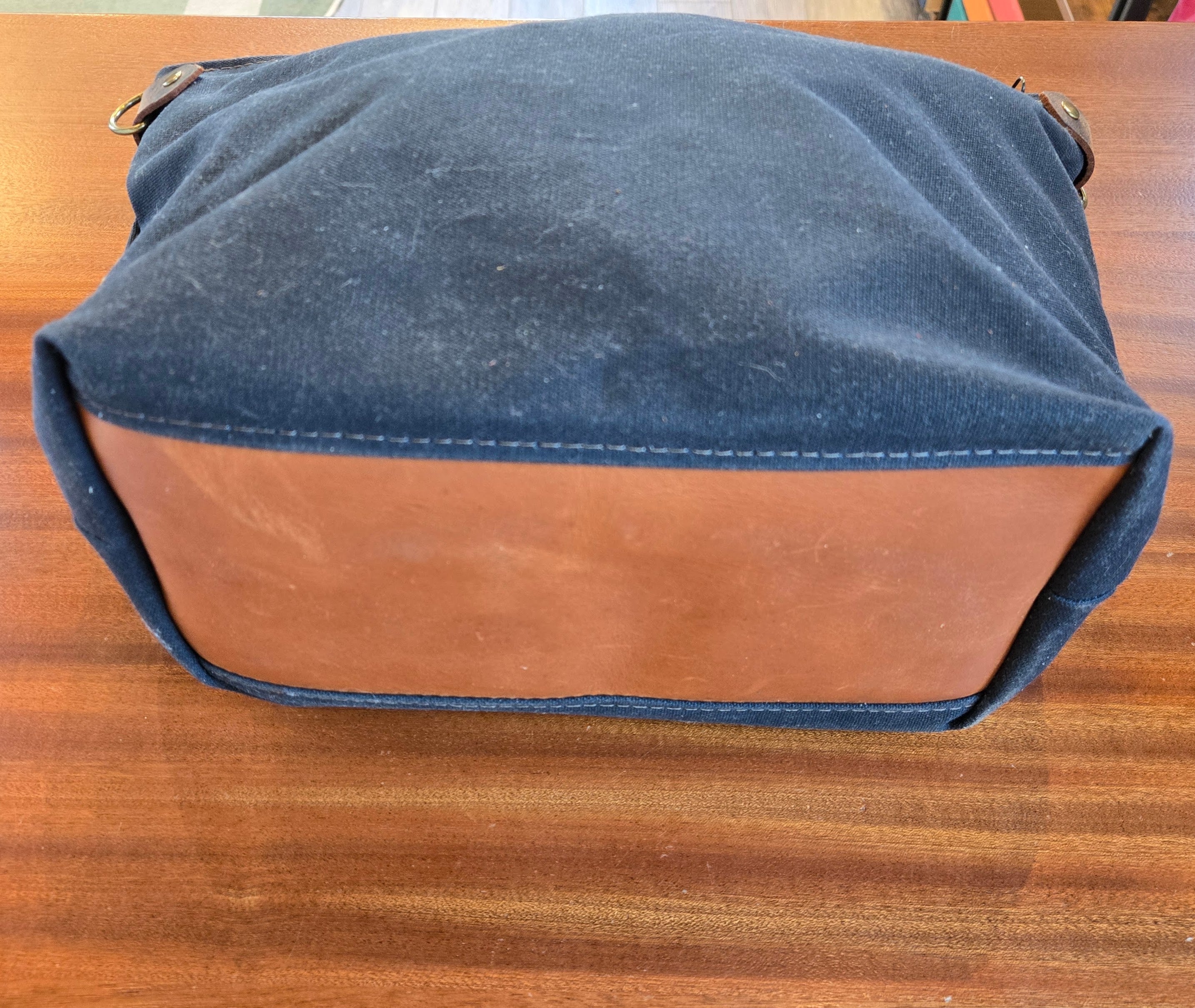 Black Waxed Canvas Convertible Backpack | In Blue Handmade