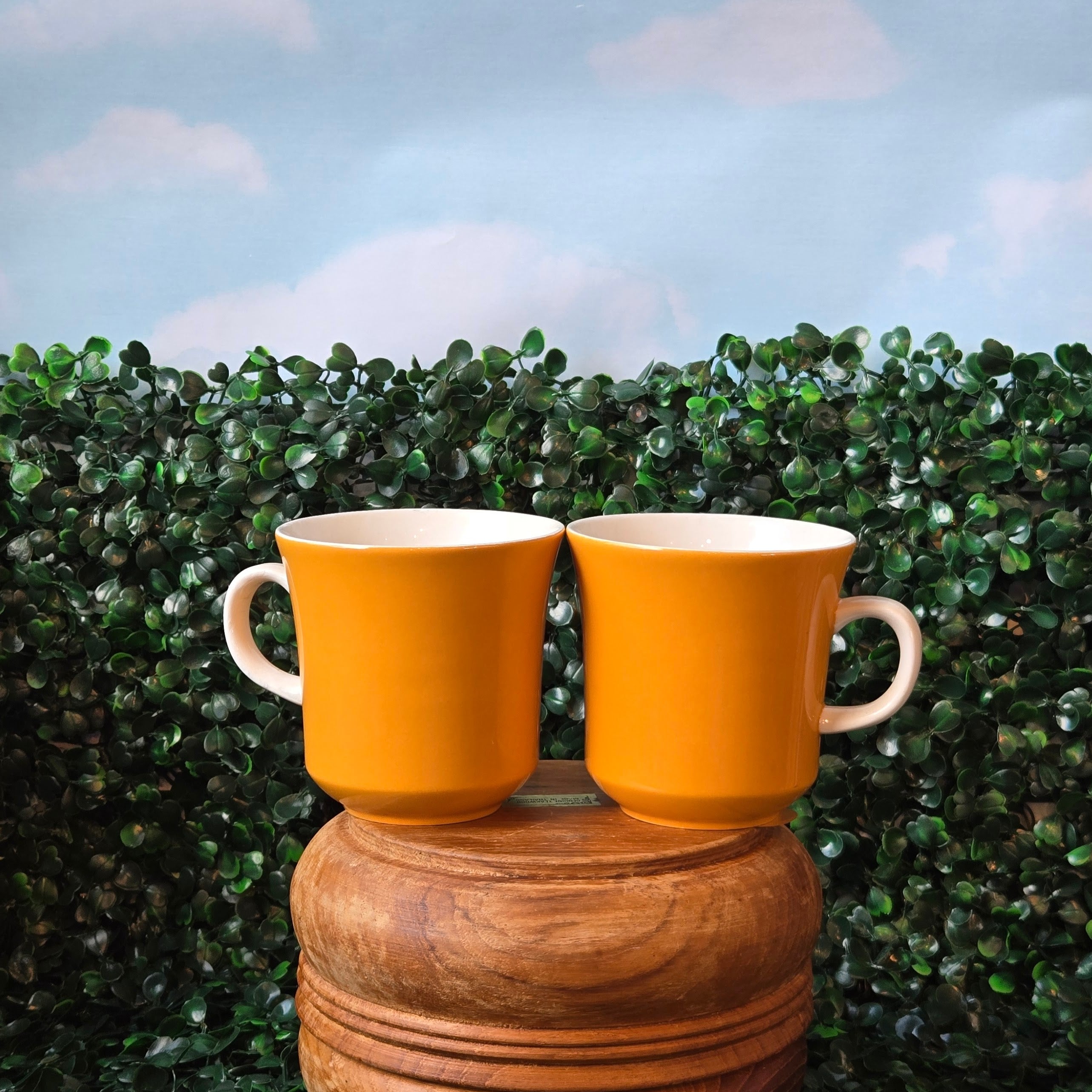 Yellow MCM Tea Cup * Curated Secondhand  * Coffee Mug * Set of two, or Individual!