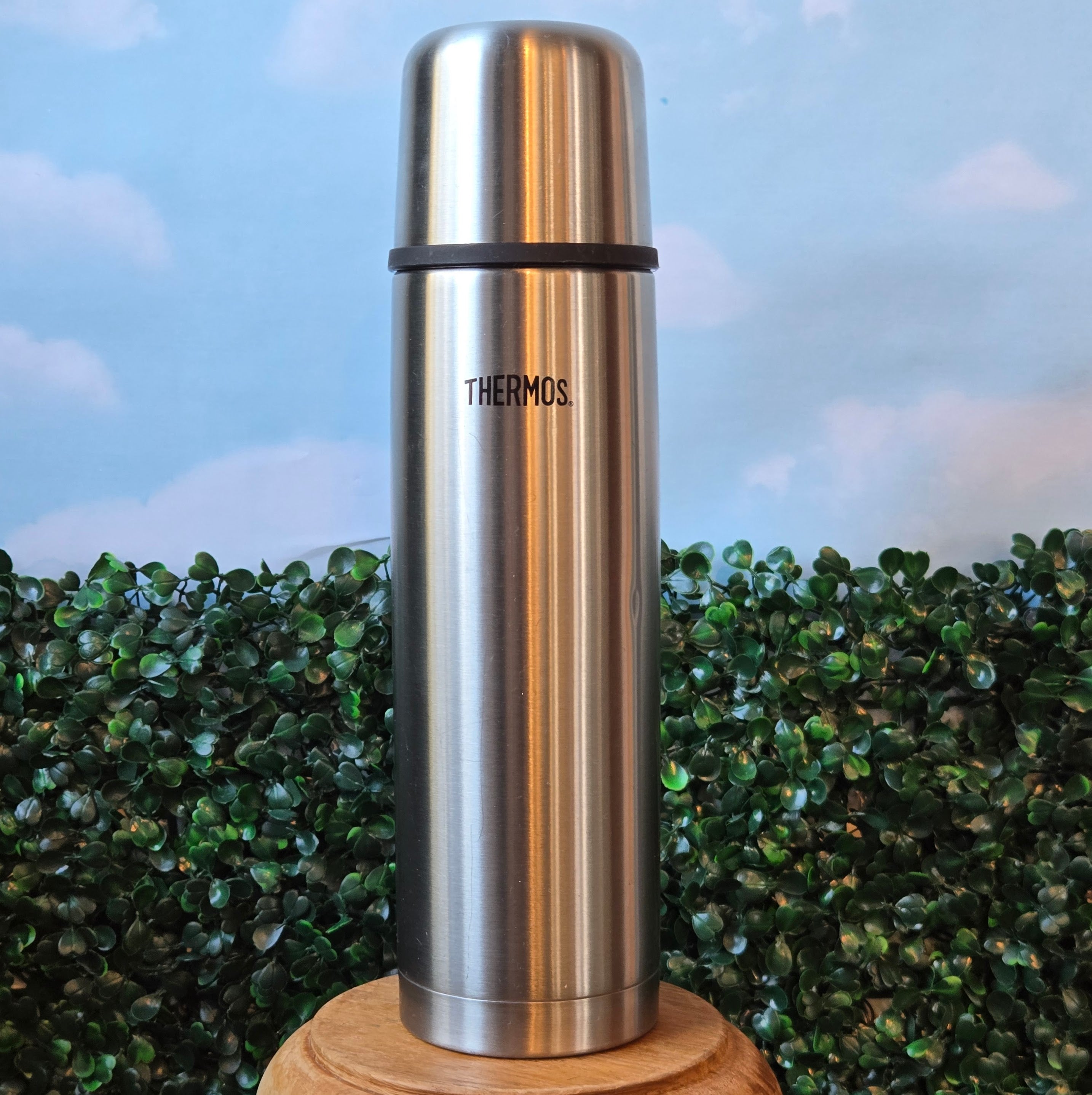 Thermos Brand Tumbler * Stainless Steel Travel Coffee Mug * Camping Thermos * Curated Secondhand