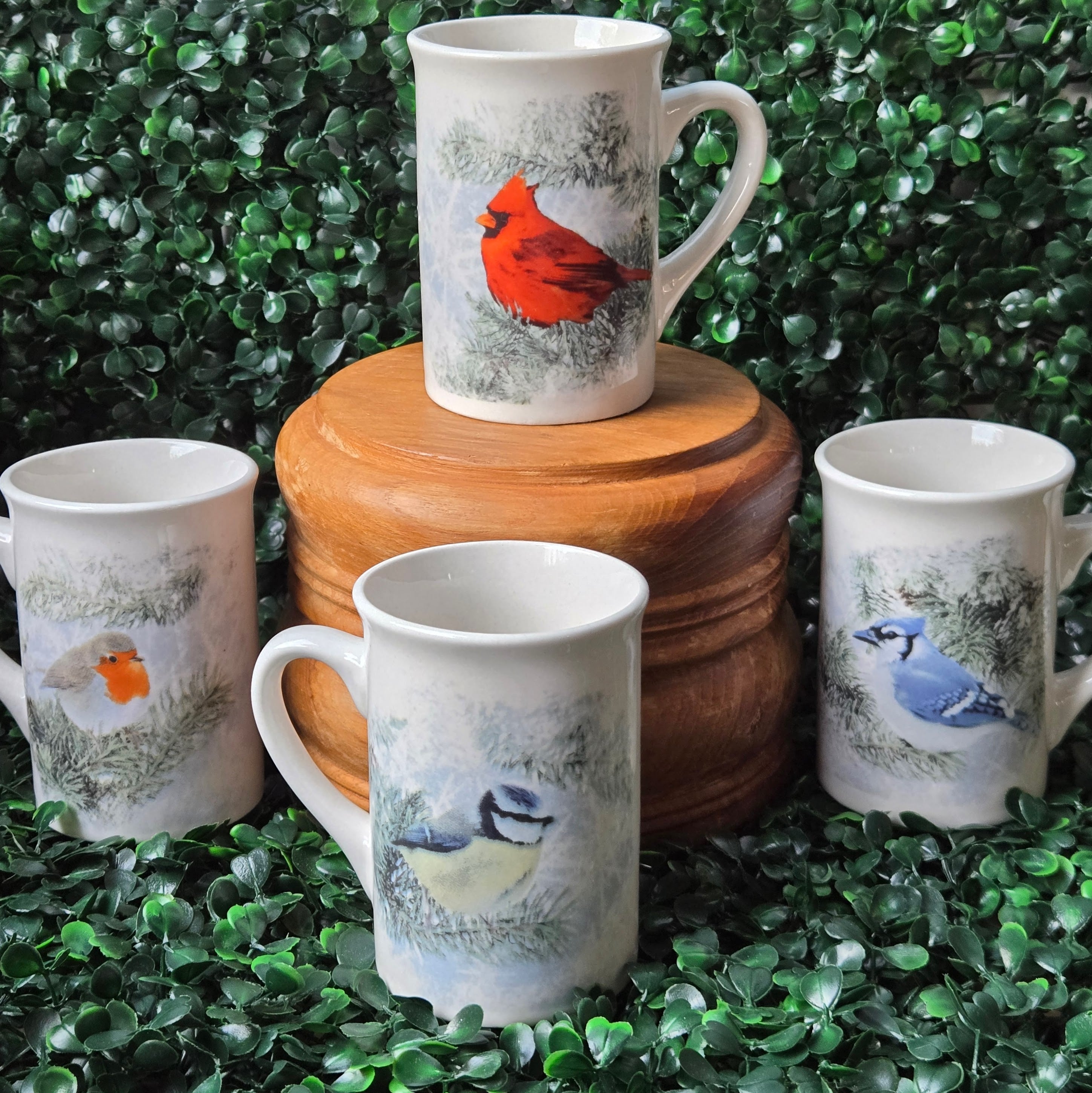 Winter Birds * Curated Secondhand  * Coffee Mugs