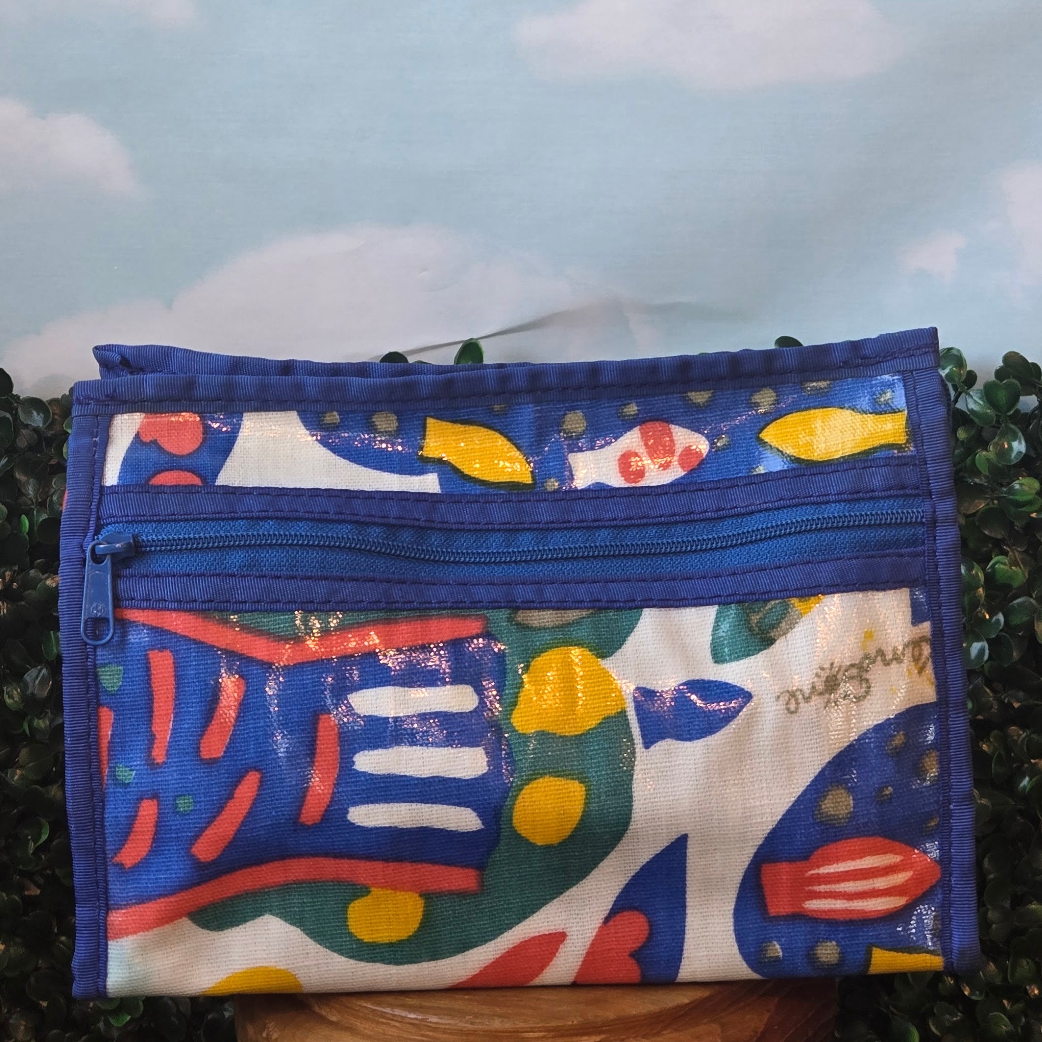 Toiletry Bag * Curated Secondhand * Vibrant 90s Ken Done