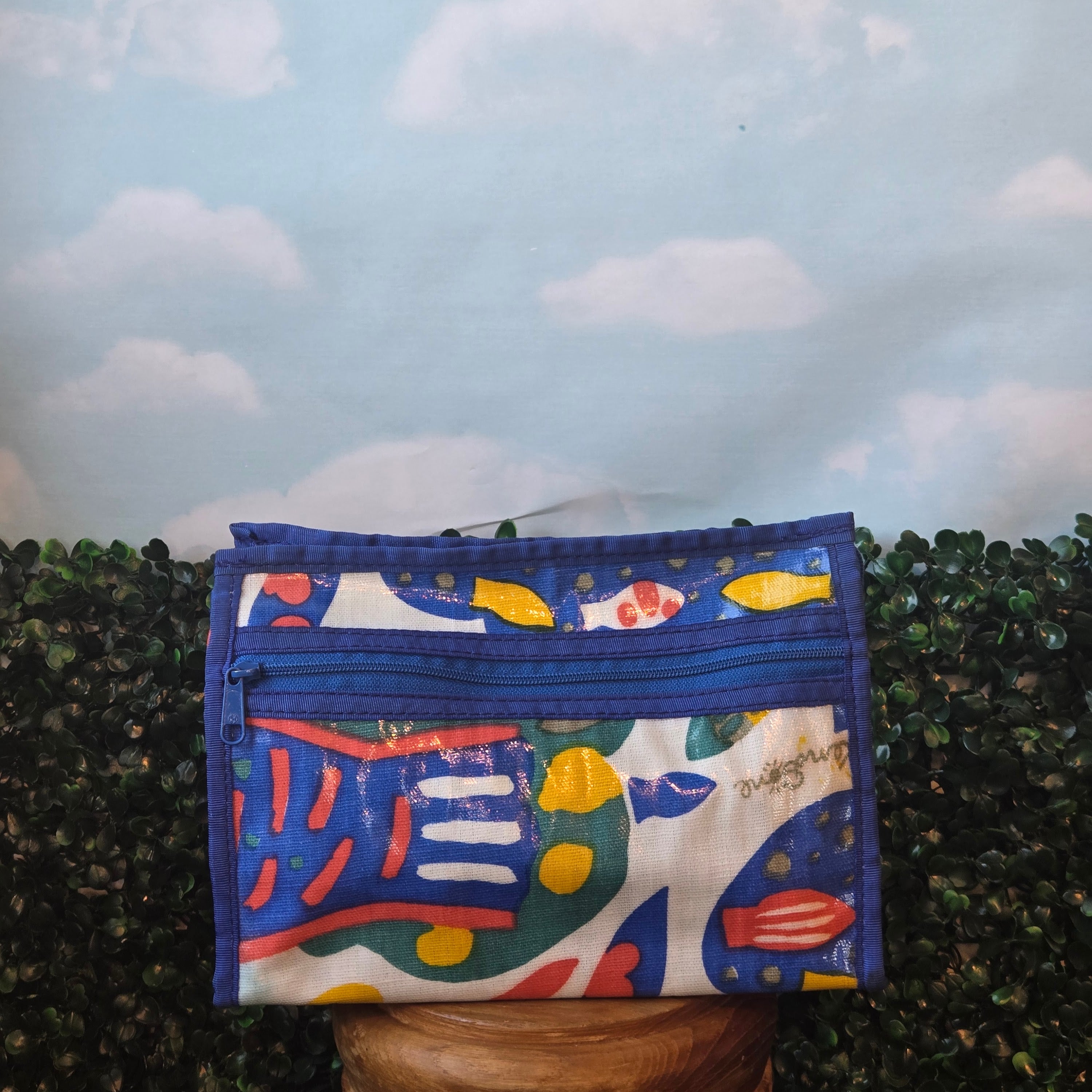 Toiletry Bag * Curated Secondhand * Vibrant 90s Ken Done