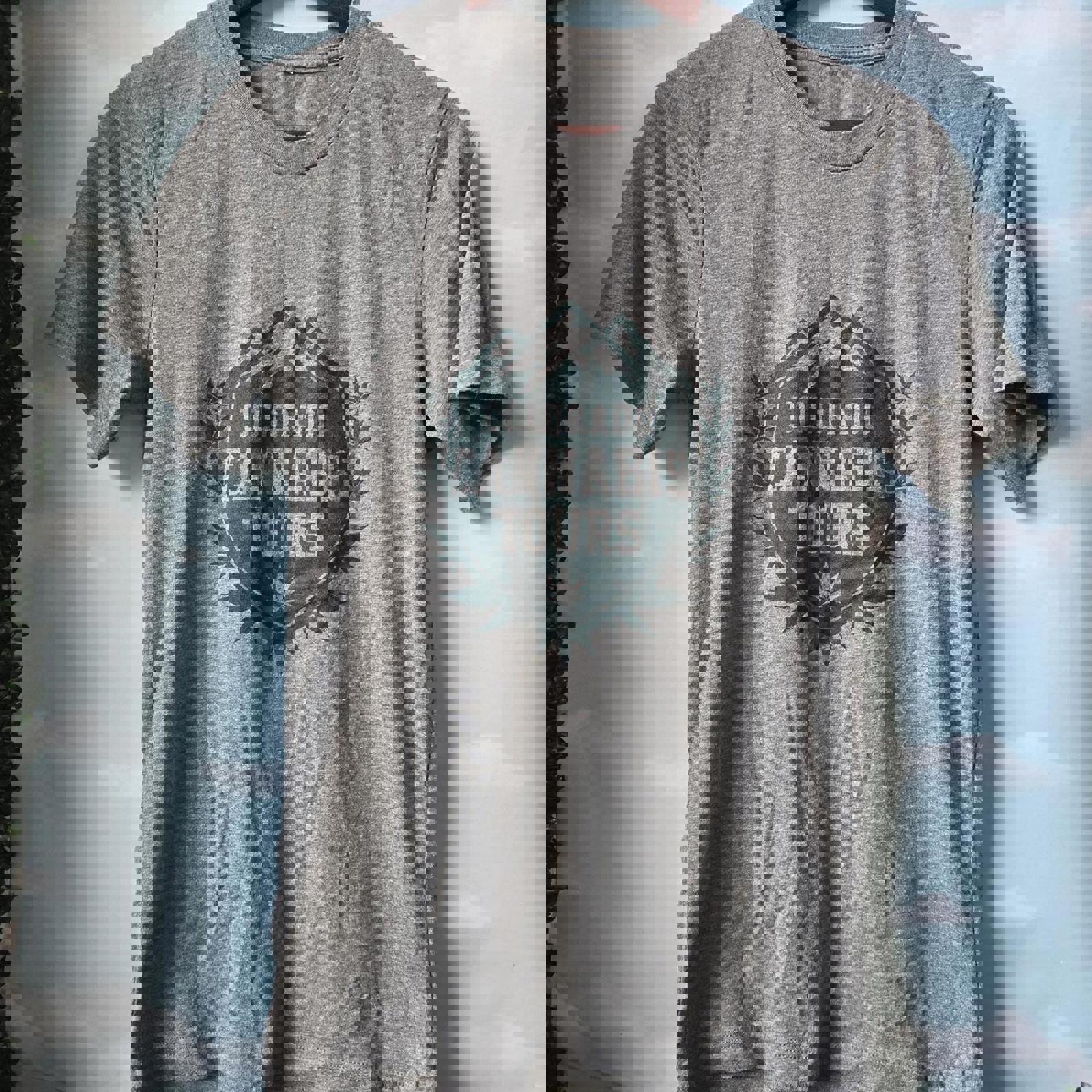 Gildan Men's Grey and Green Plant Daddy Tshirt