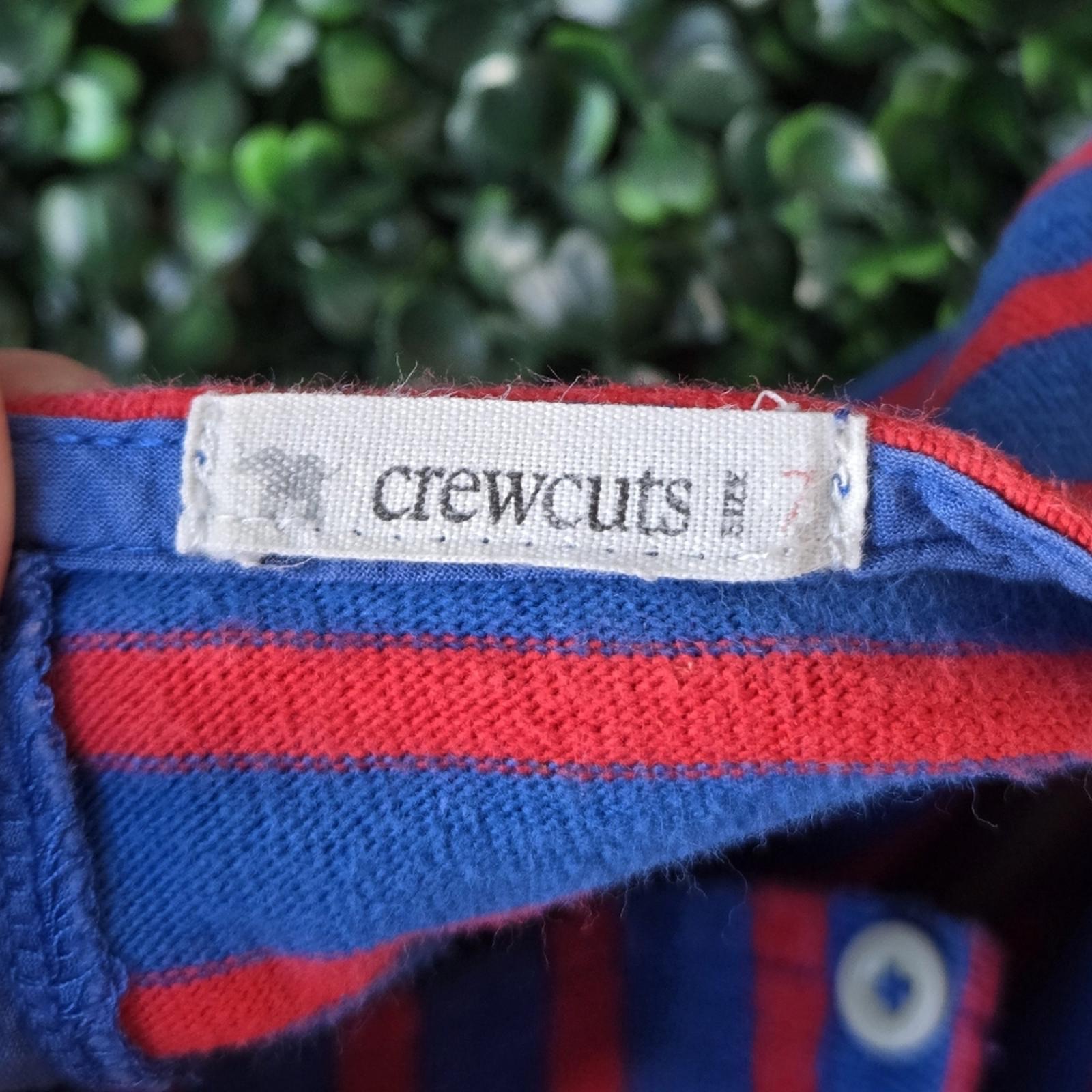 Crewcuts Vibrant Blue and Red Striped Dress