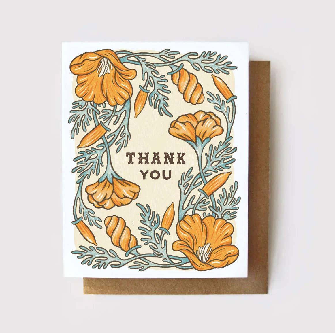 California Poppy * Thank You Card