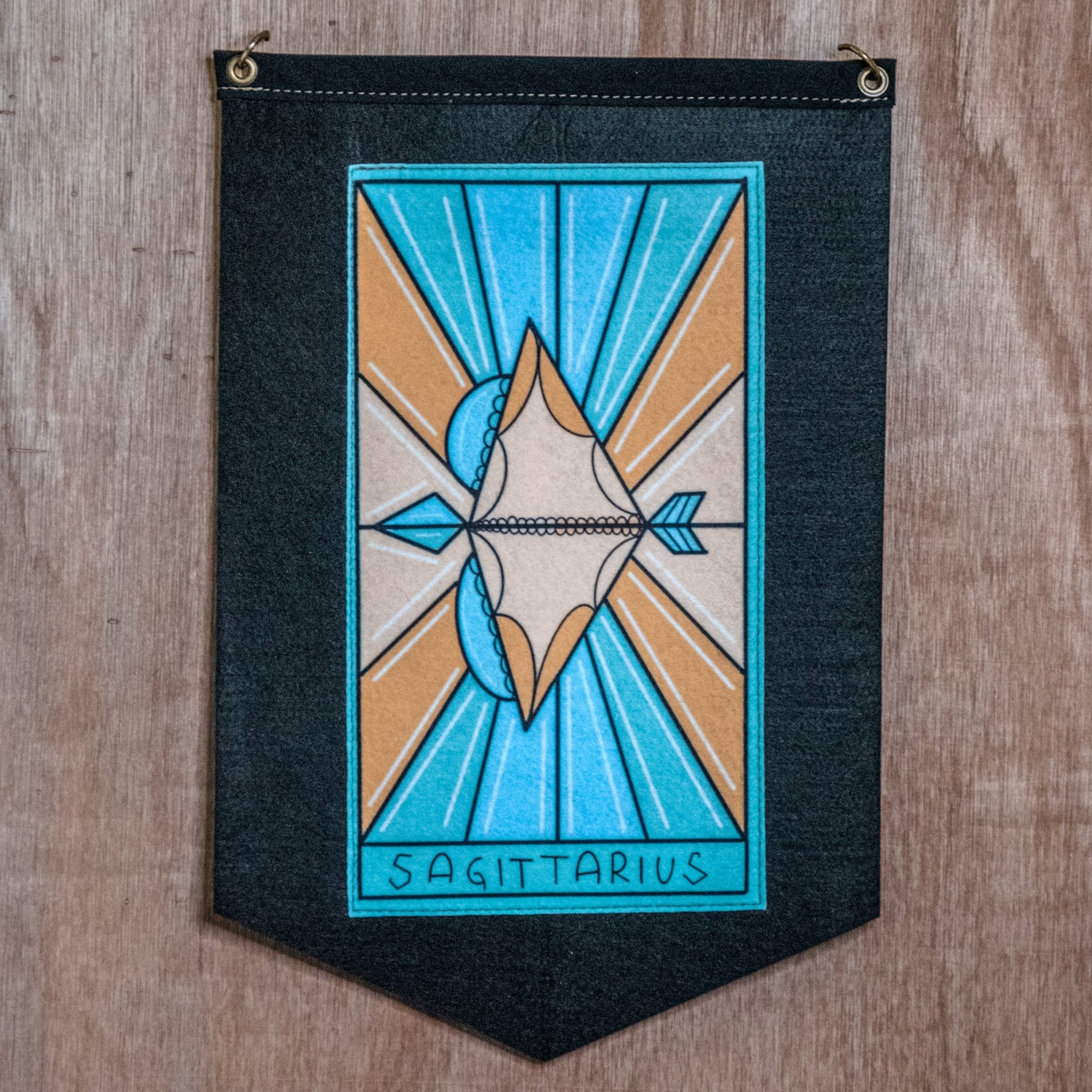 Tarot Card Inspired Banner Sagittarius Zodiac