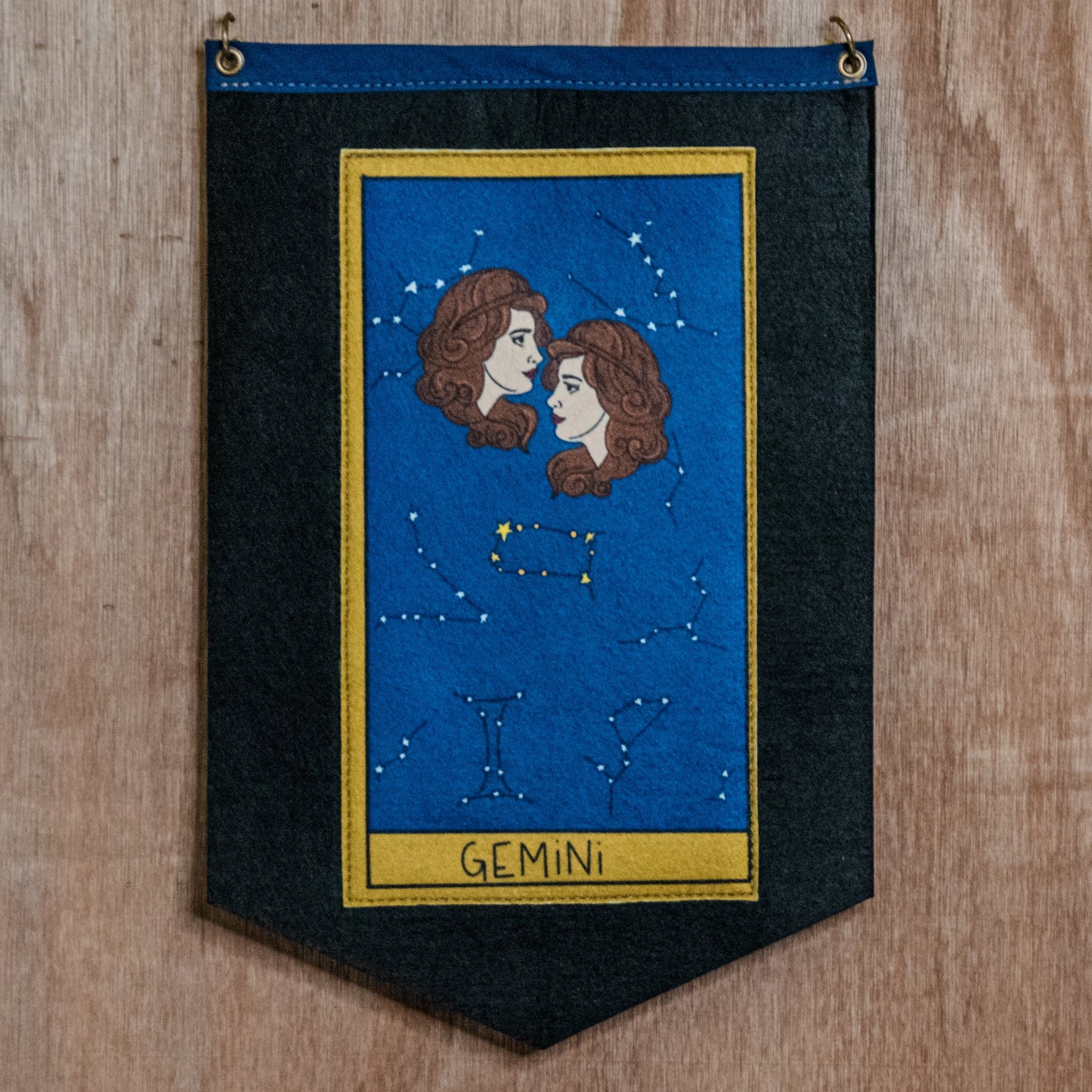 GEMINI (May 20 - June 21) Camp Flag * Zodiac Tarot