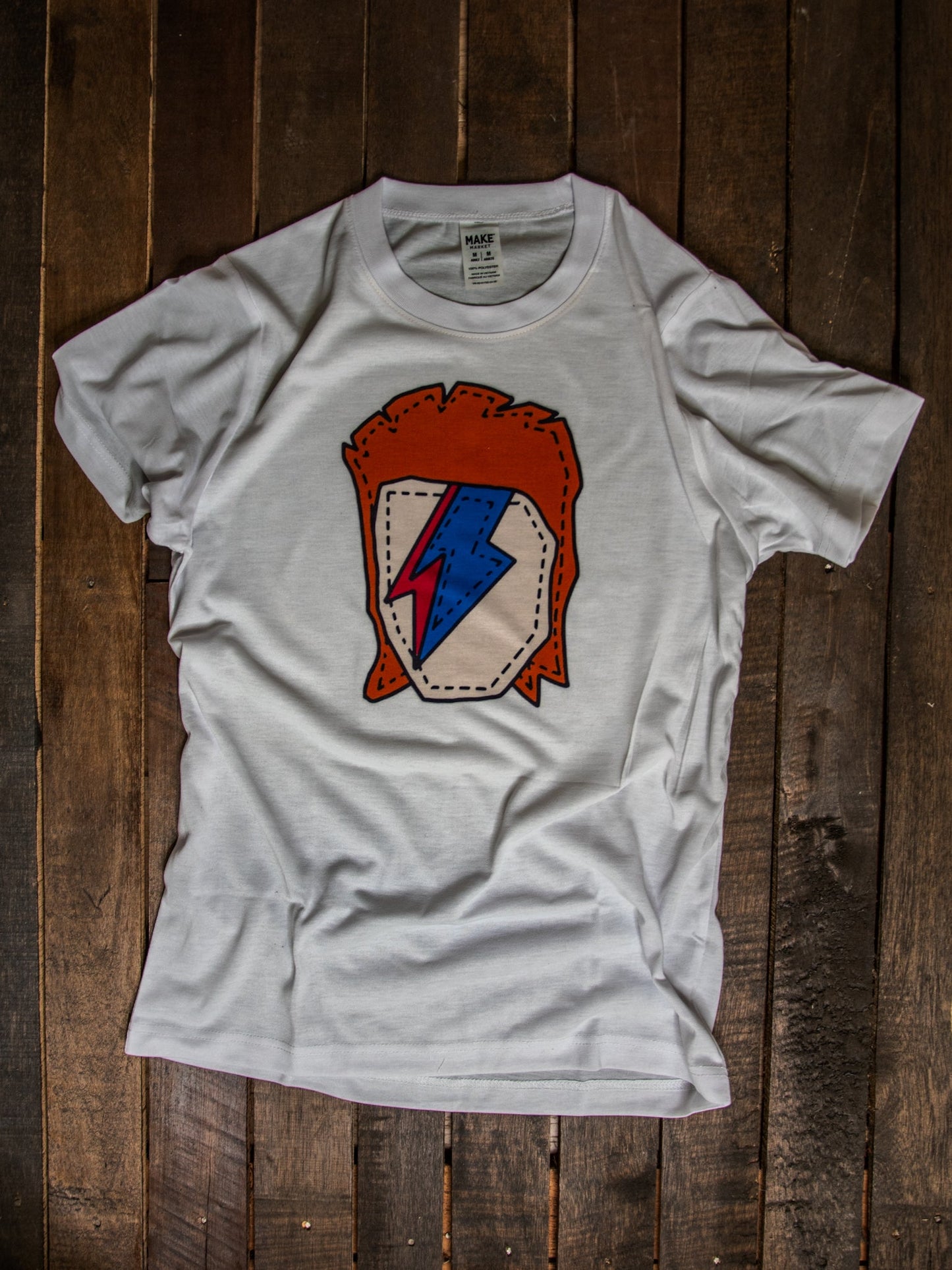 T-shirt | Bowie Icon Shirt | Ready to Ship for Holiday | Handprinted