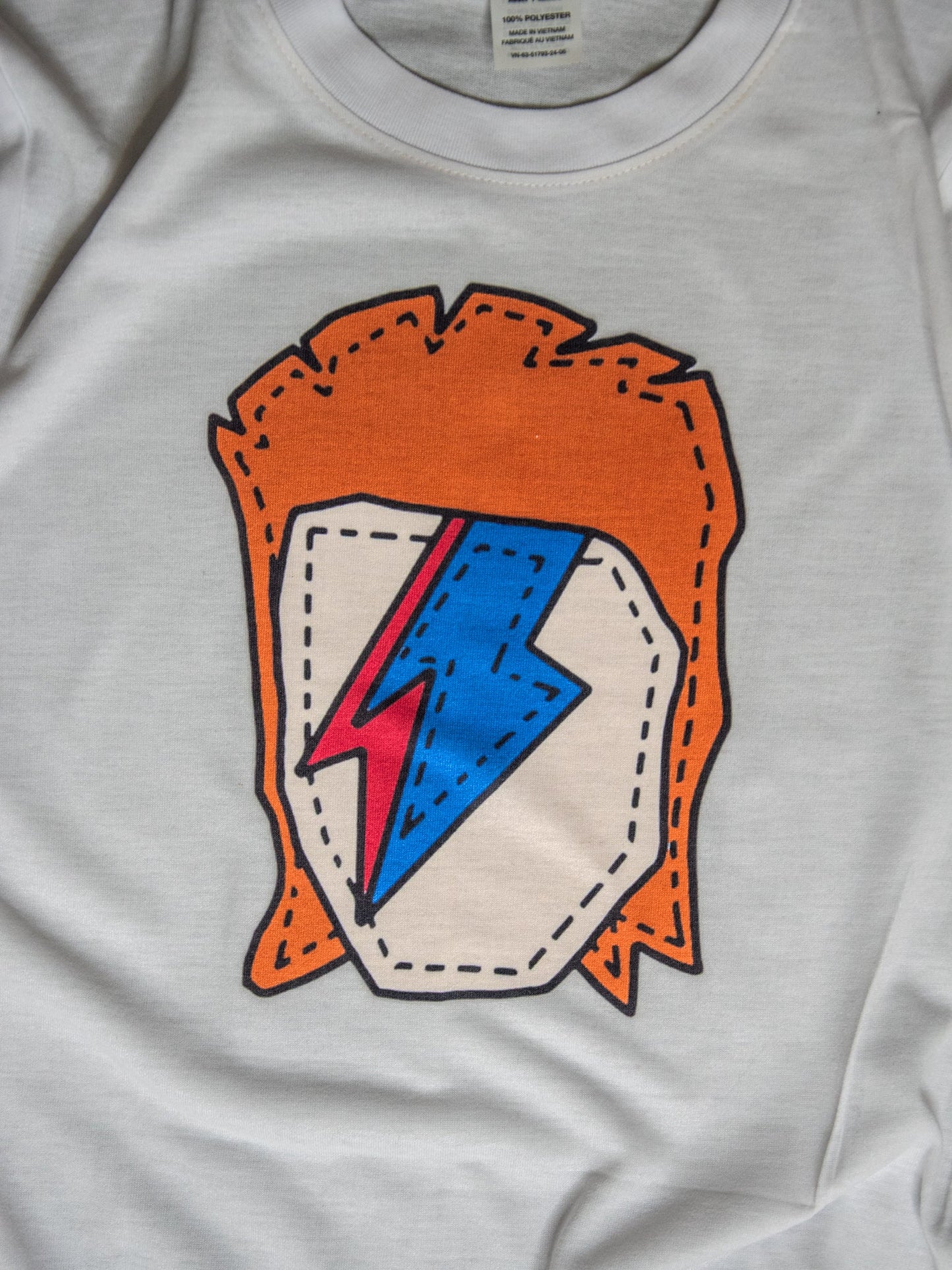 T-shirt | Bowie Icon Shirt | Ready to Ship for Holiday | Handprinted