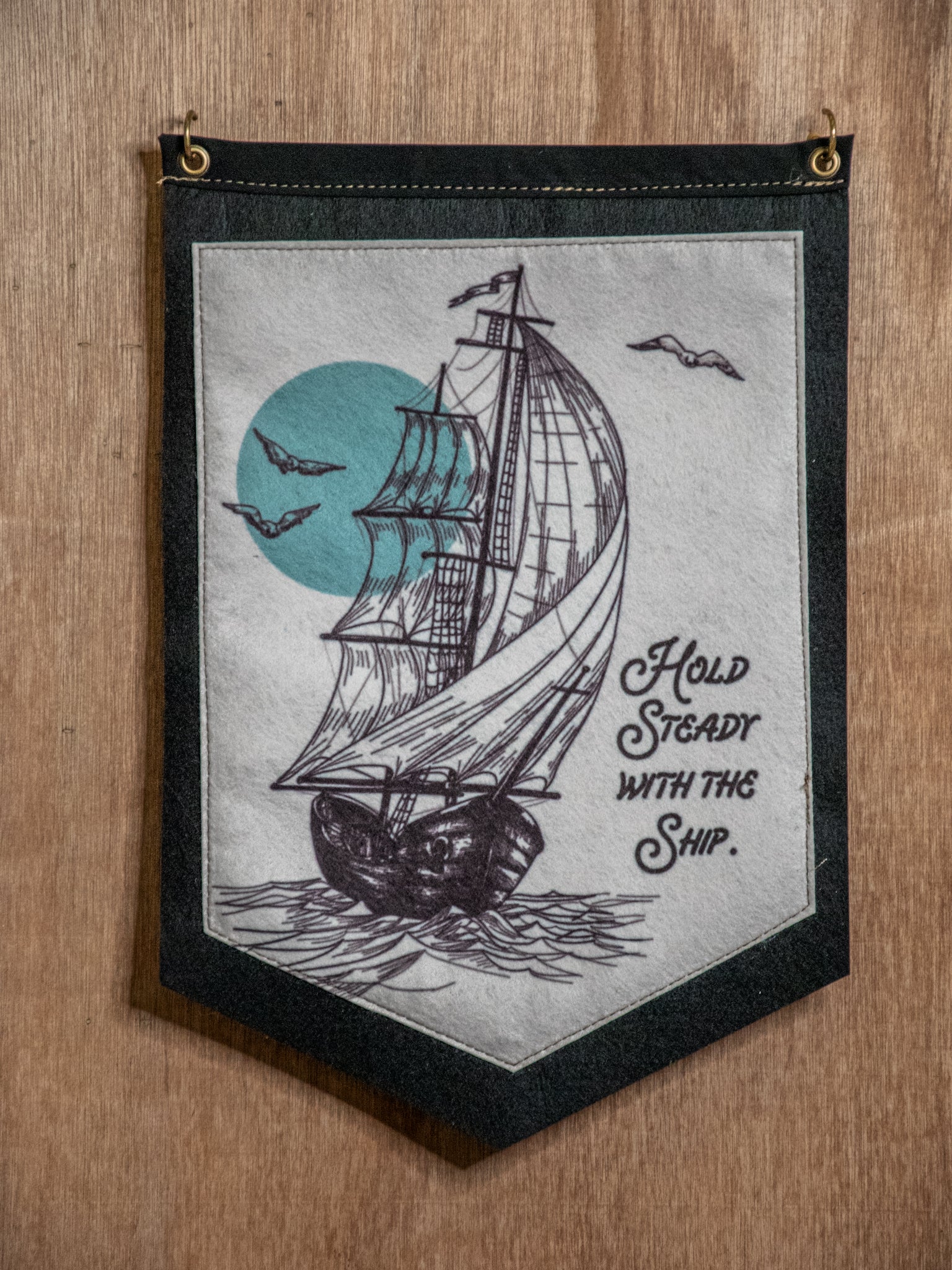 Backed Medium Camp Flag | Wall Decor | Steady with the Ship