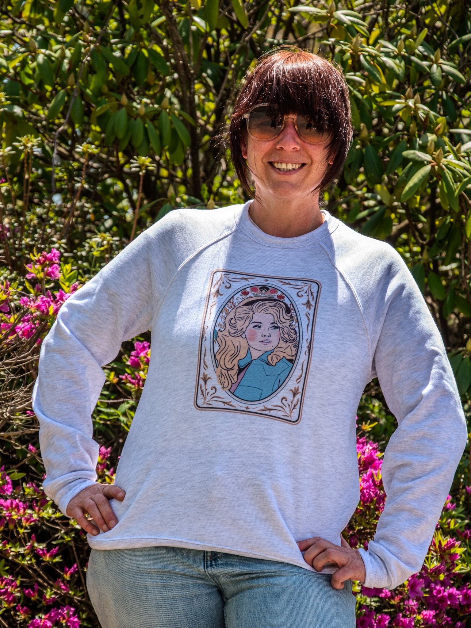 Handprinted Sweatshirt | Dolly  | Unisex Tri-Blend