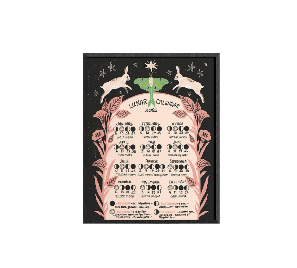Calendar * 2025 Lunar Moon