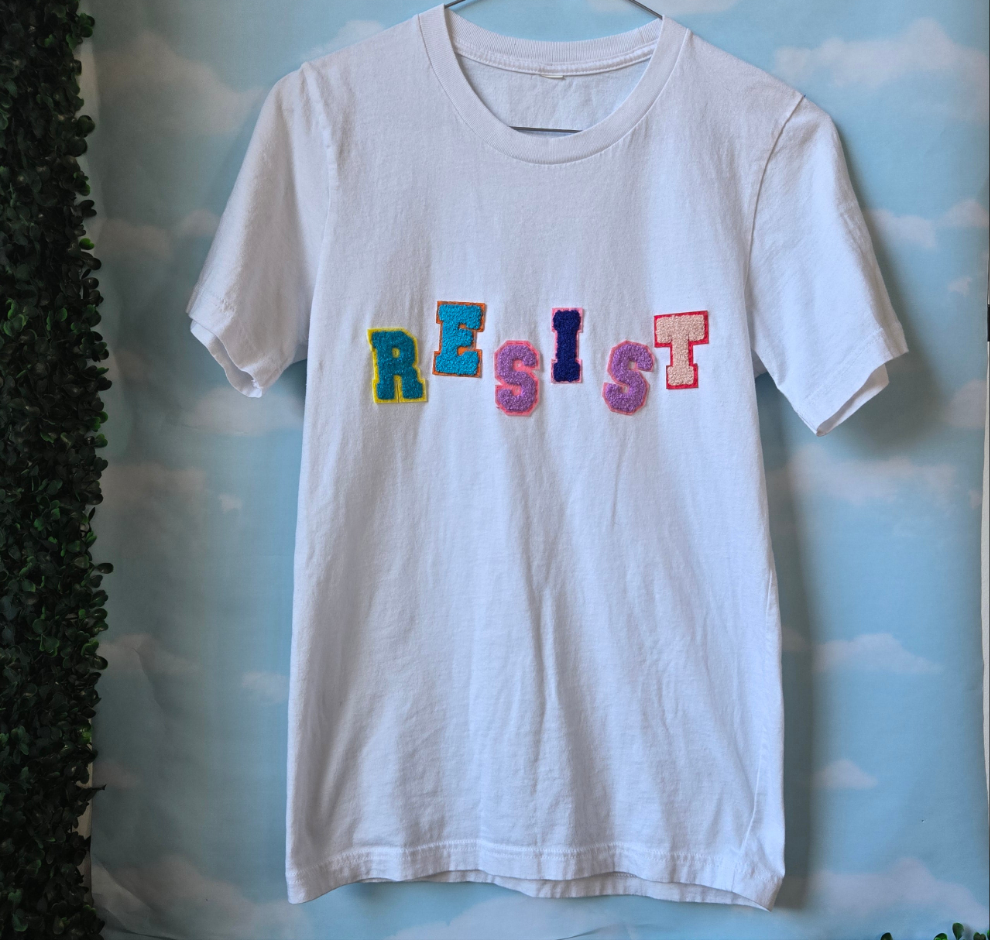 Resist * Upcycled Tshirt