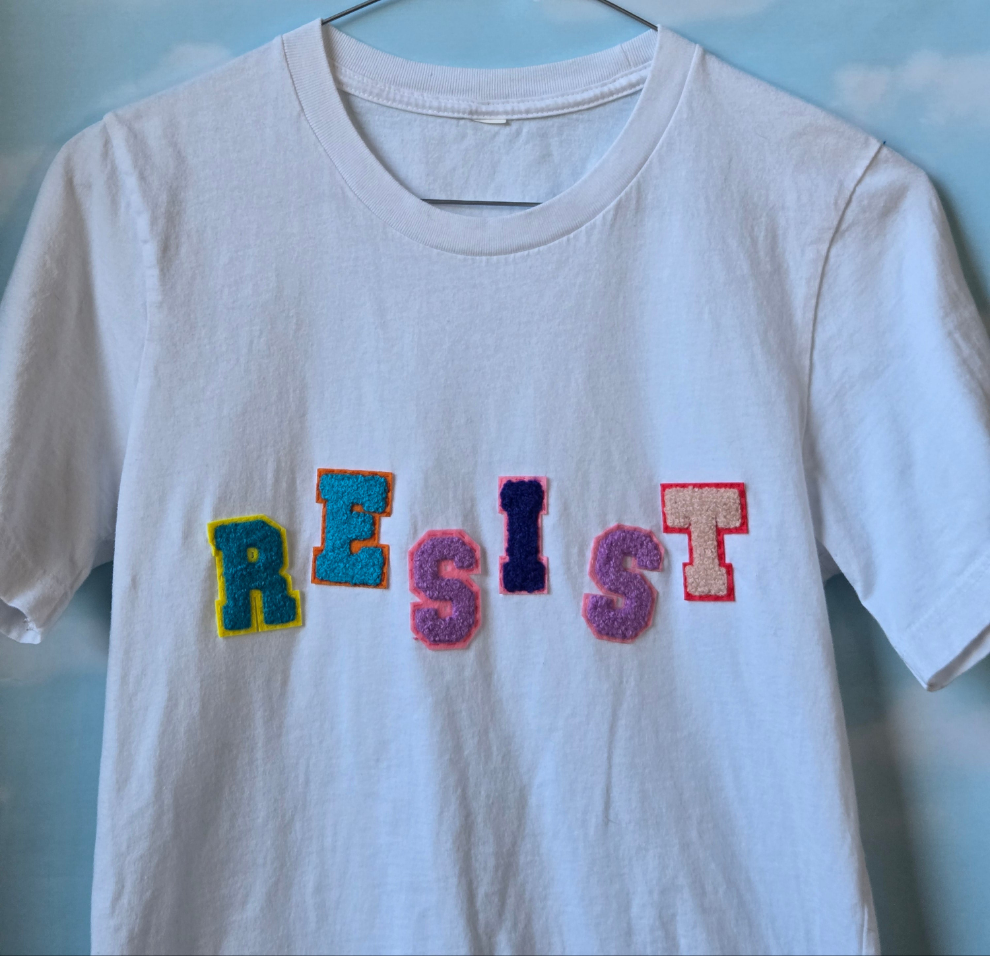 Resist * Upcycled Tshirt