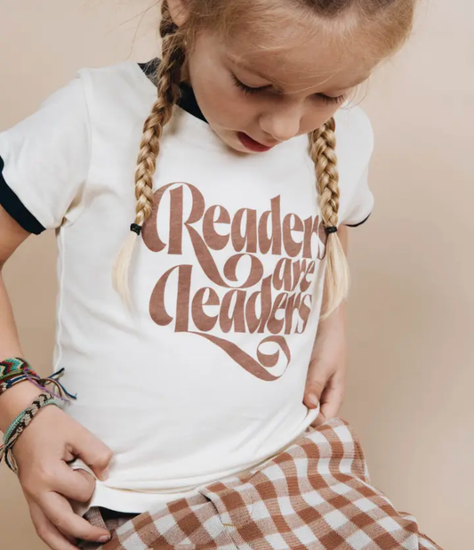 Youth T Shirt | Readers are Leaders | The Bee & The Fox