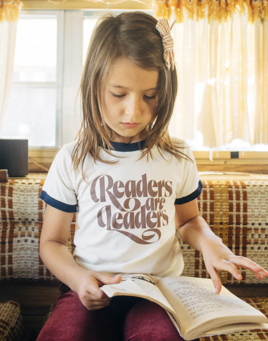 Youth T Shirt | Readers are Leaders | The Bee & The Fox