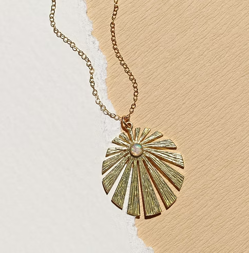Starburst Necklace * Crushed Australian Opal Gems