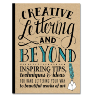 Book titled 'Creative Lettering and Beyond' on a white background