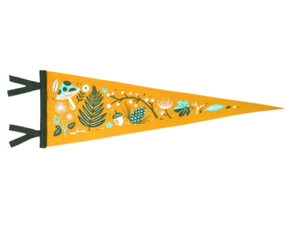 Brave the Woods * Felt Pennant * Wall Decor