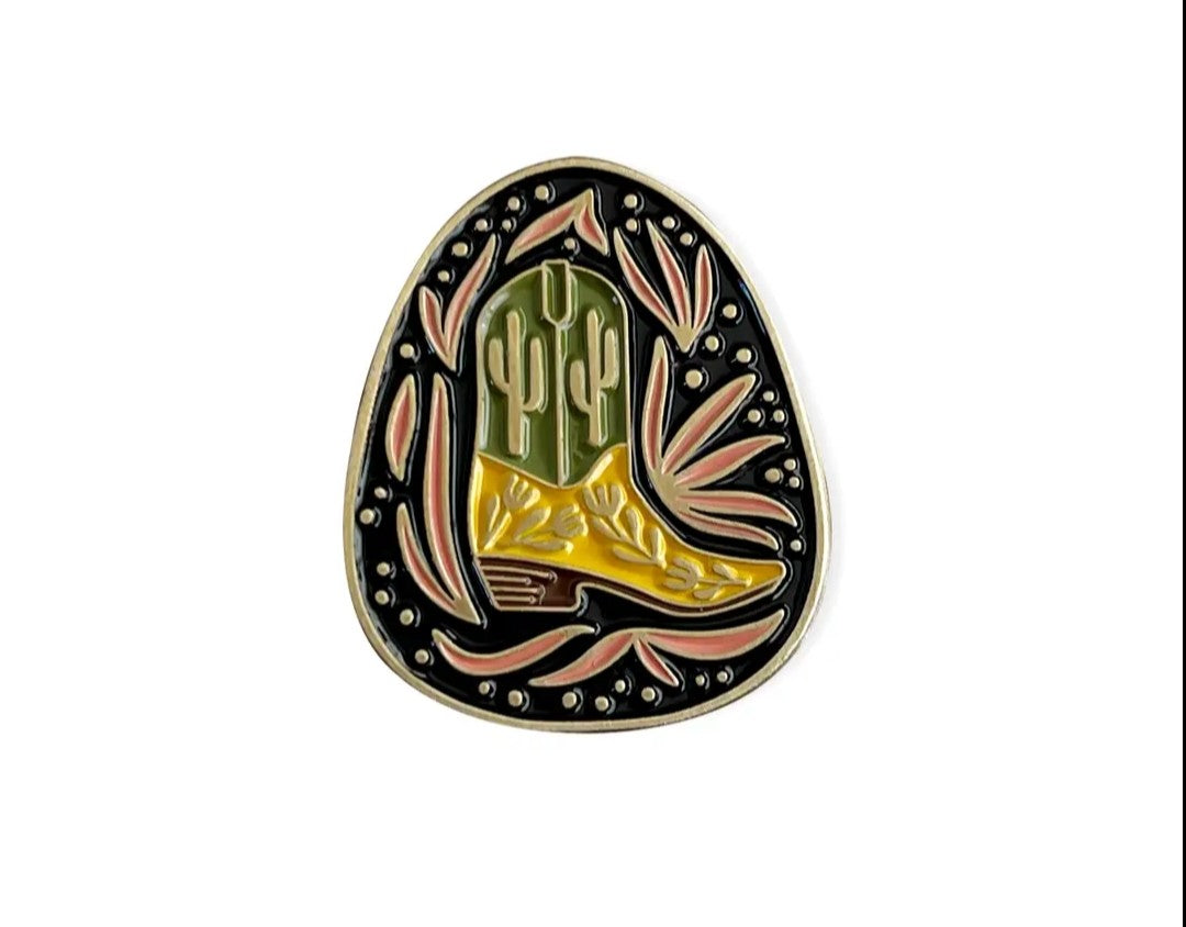 Enamel Pin | Western Boot | Paper Parasol Press