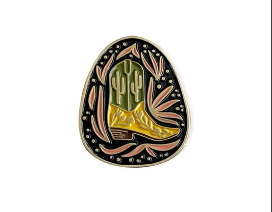 Enamel Pin | Western Boot | Paper Parasol Press