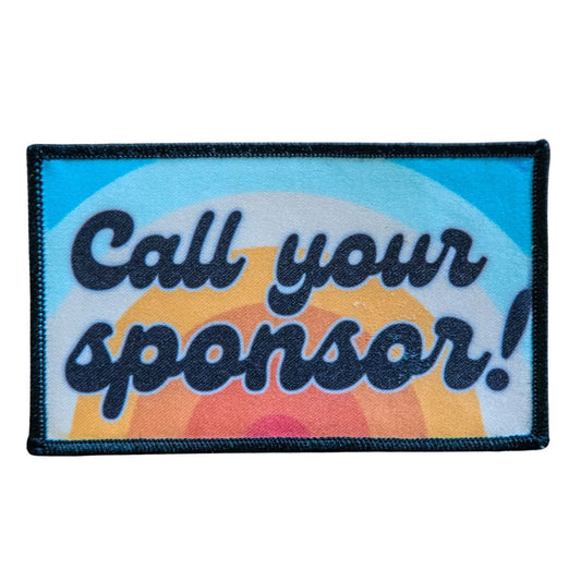 Printed Patch | Call your Sponsor Rainbow