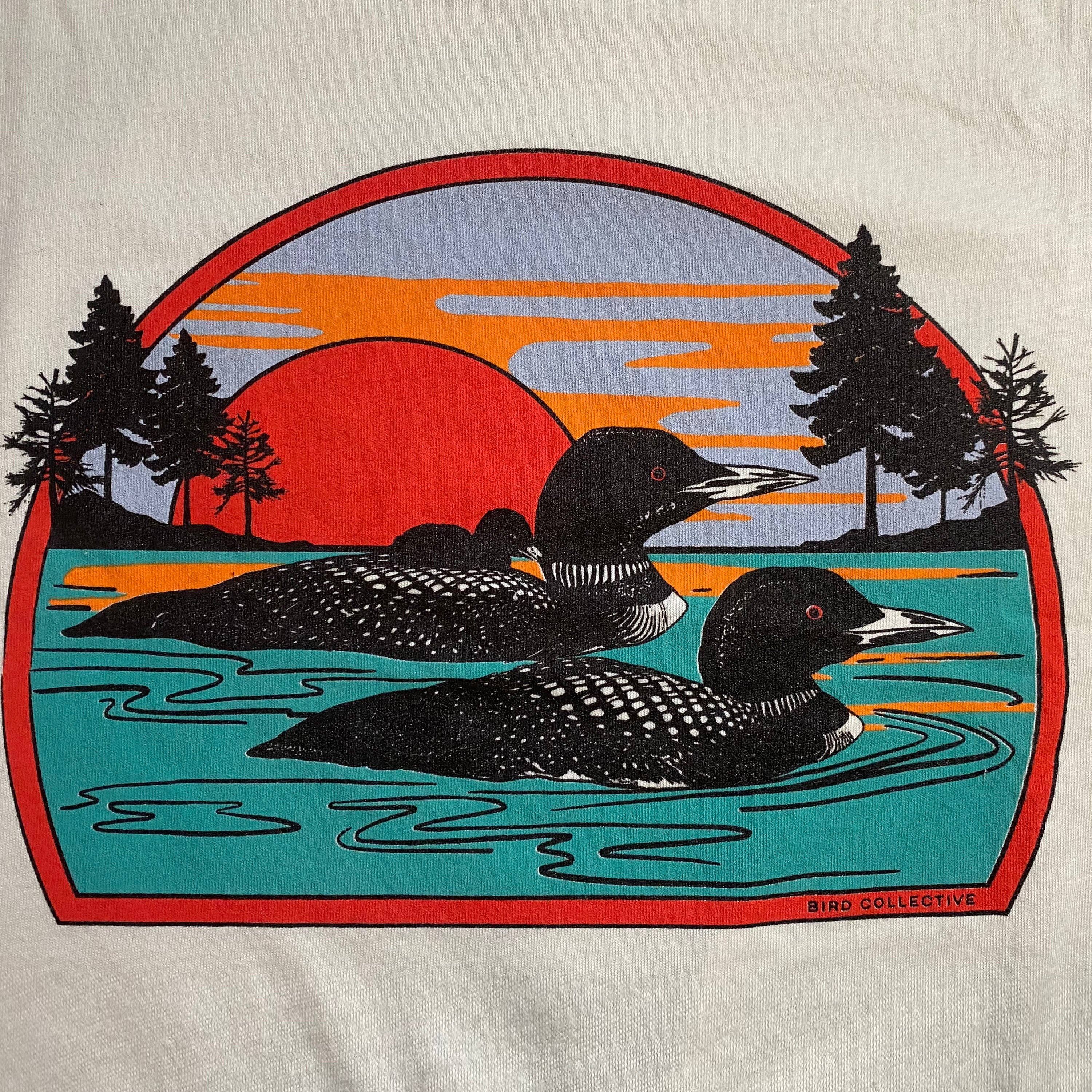 Retro Common Loon T-Shirt * Vibrant Graphic Unisex Tee