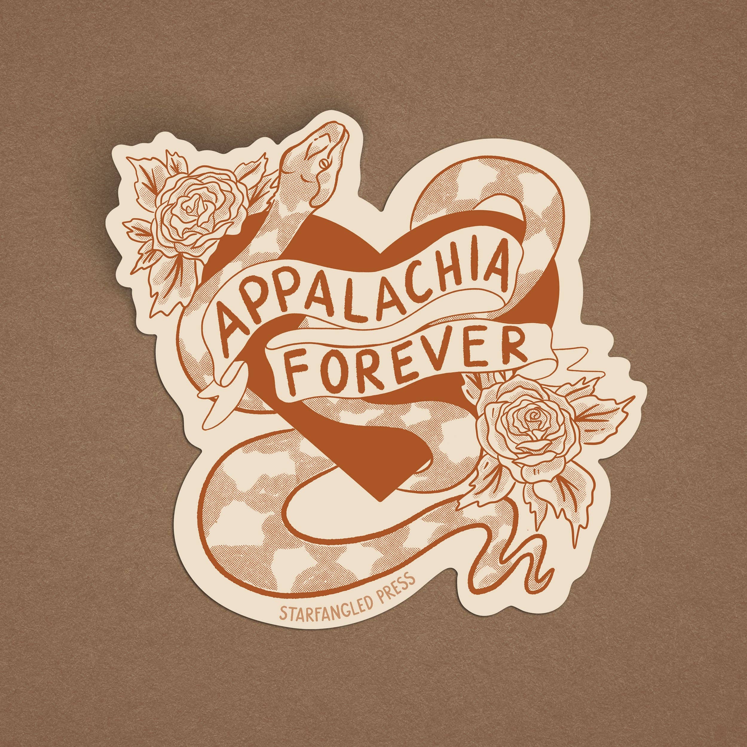 Sticker * Appalachia Forever * Sailor Tattoo style
