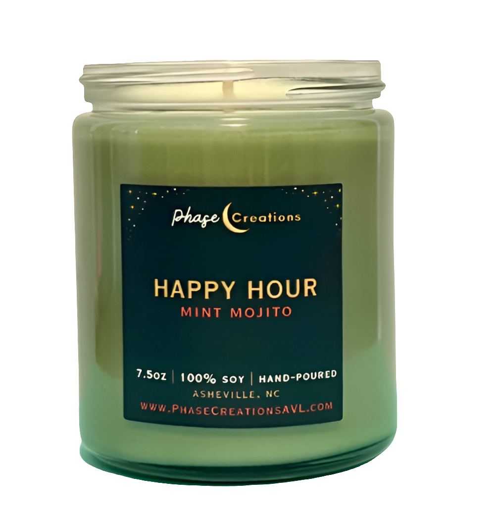 Hand-poured Premium Soy Candle * HAPPY HOUR * Mint Mojito