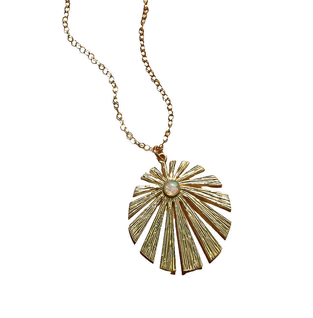 Starburst Necklace * Crushed Australian Opal Gems