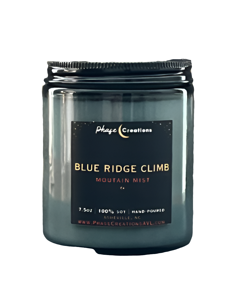 Hand-poured Premium Soy Candle * BLUE RIDGE CLIMB * Mountain Mist