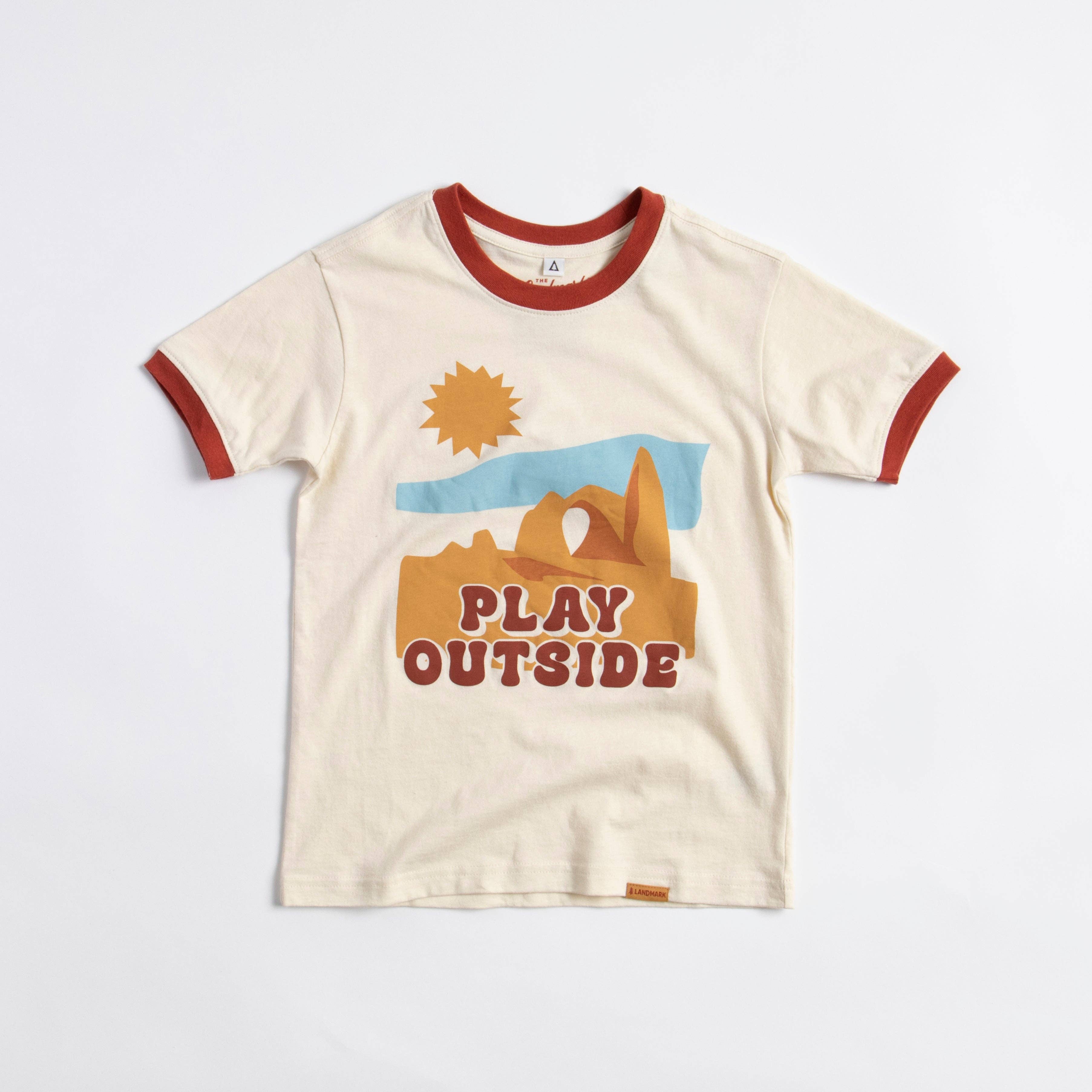 Play Outside * Youth Short Sleeve Ringer Tee