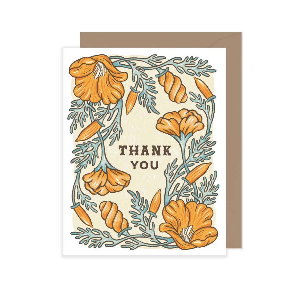 California Poppy * Thank You Card