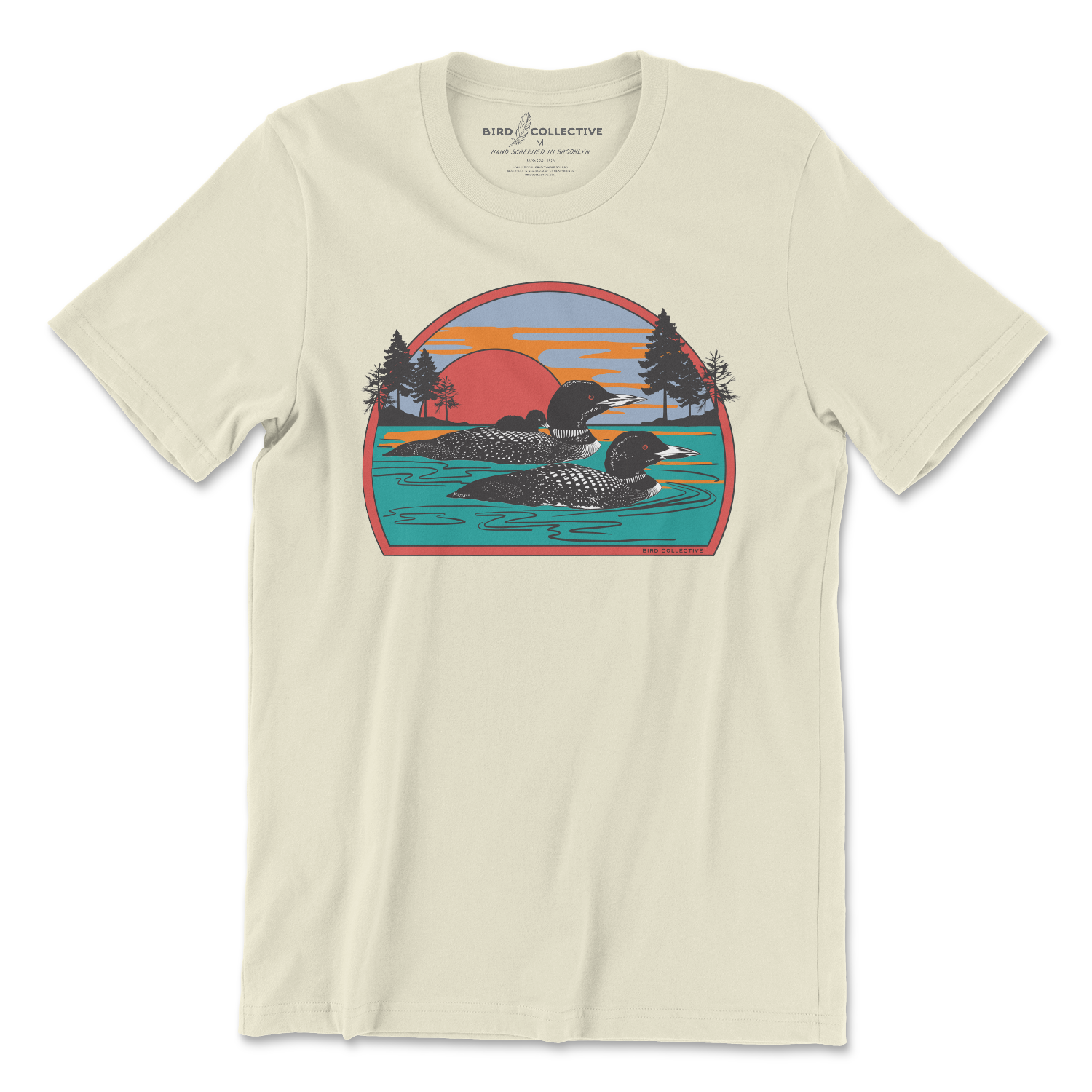 Retro Common Loon T-Shirt * Vibrant Graphic Unisex Tee