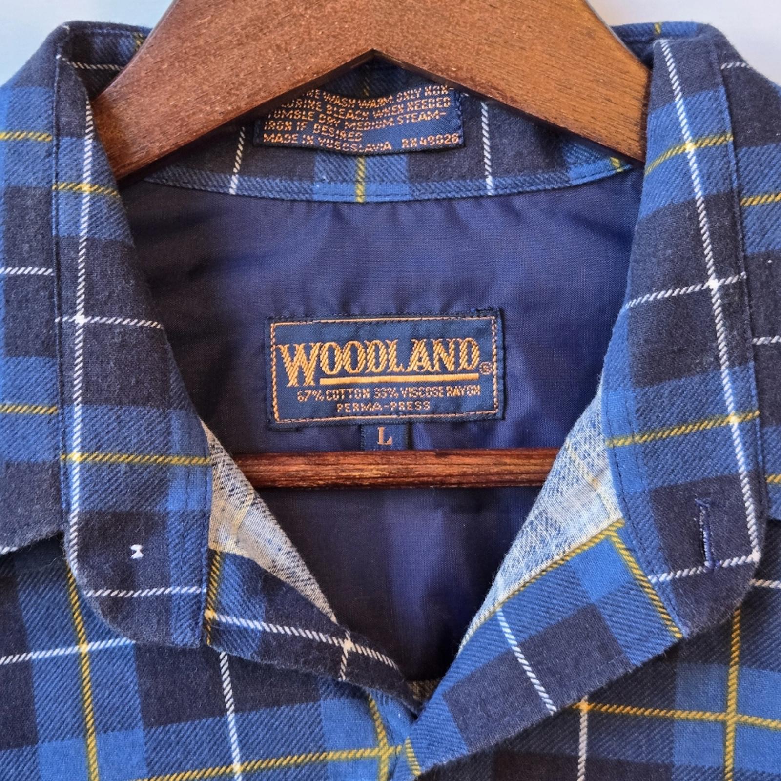 Woodland Blue Plaid Men's Lumberjack Shirt