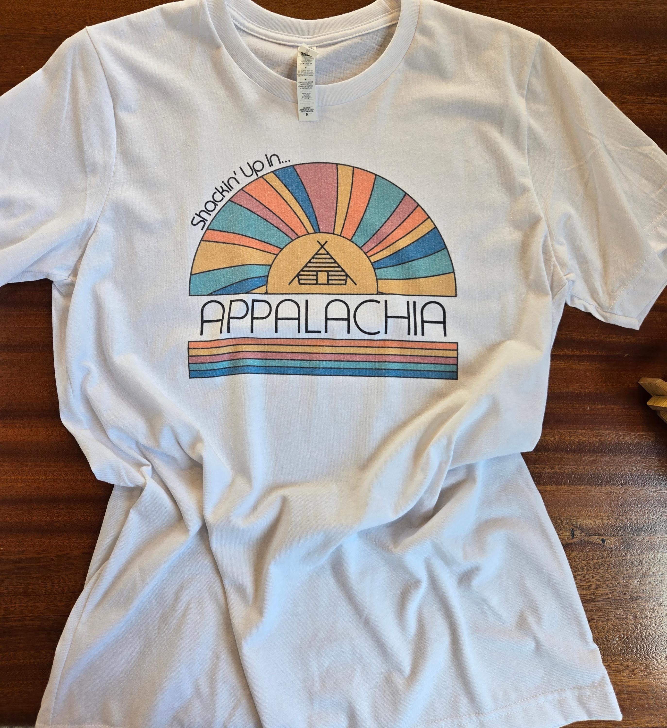 Shackin up in Appalachia | Printed Tshirt | Eco Friendly Made in USA | Printed with love in Asheville Tees
