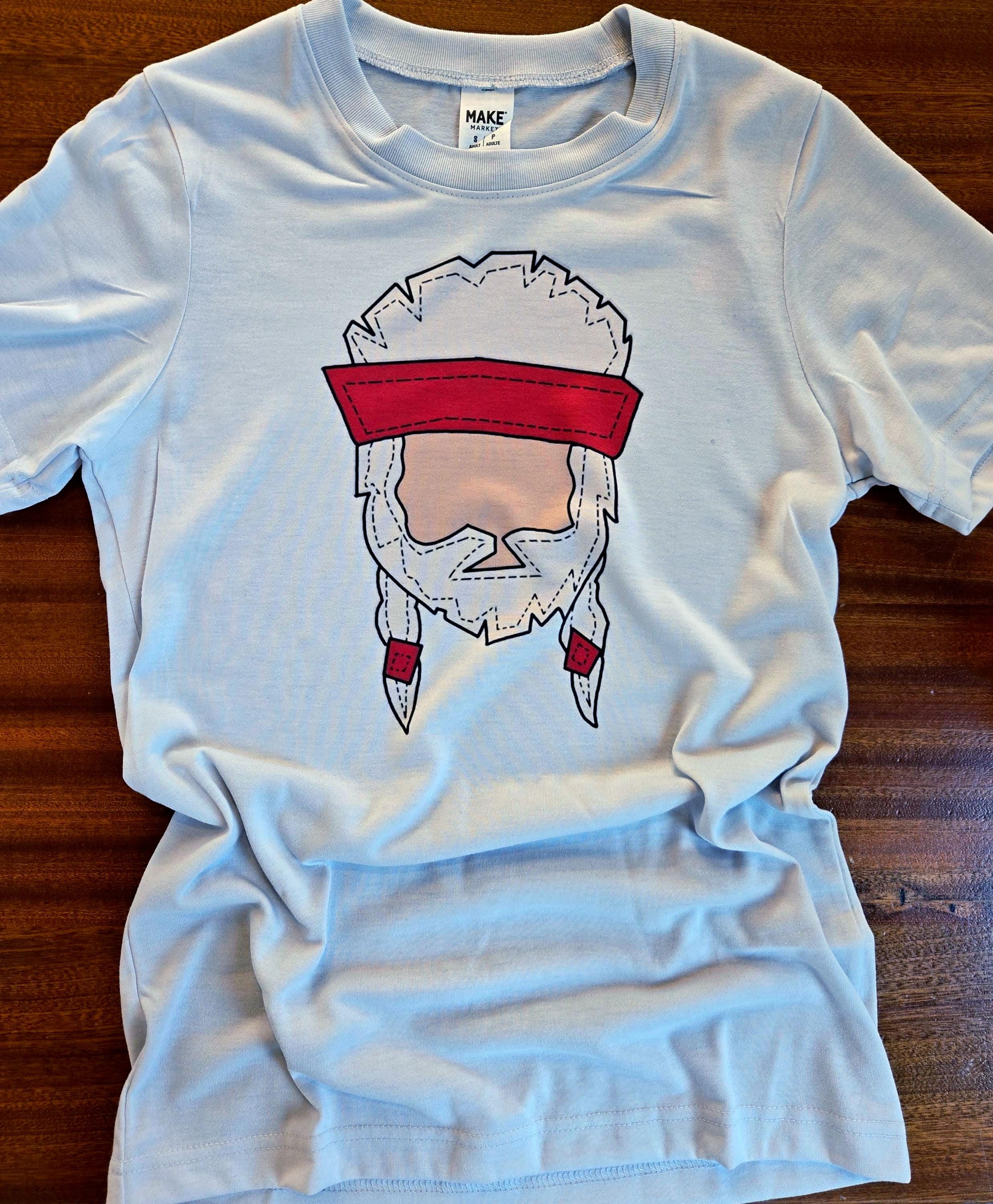 Willie | Printed Tshirt | Made in the USA | Unisex Small | Lite Gray Base