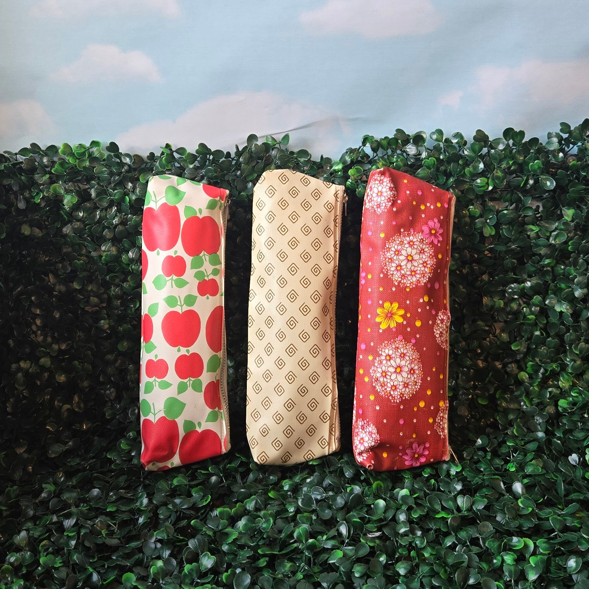Vinyl Zipper Pouches * Curated Secondhand *Pencil Case