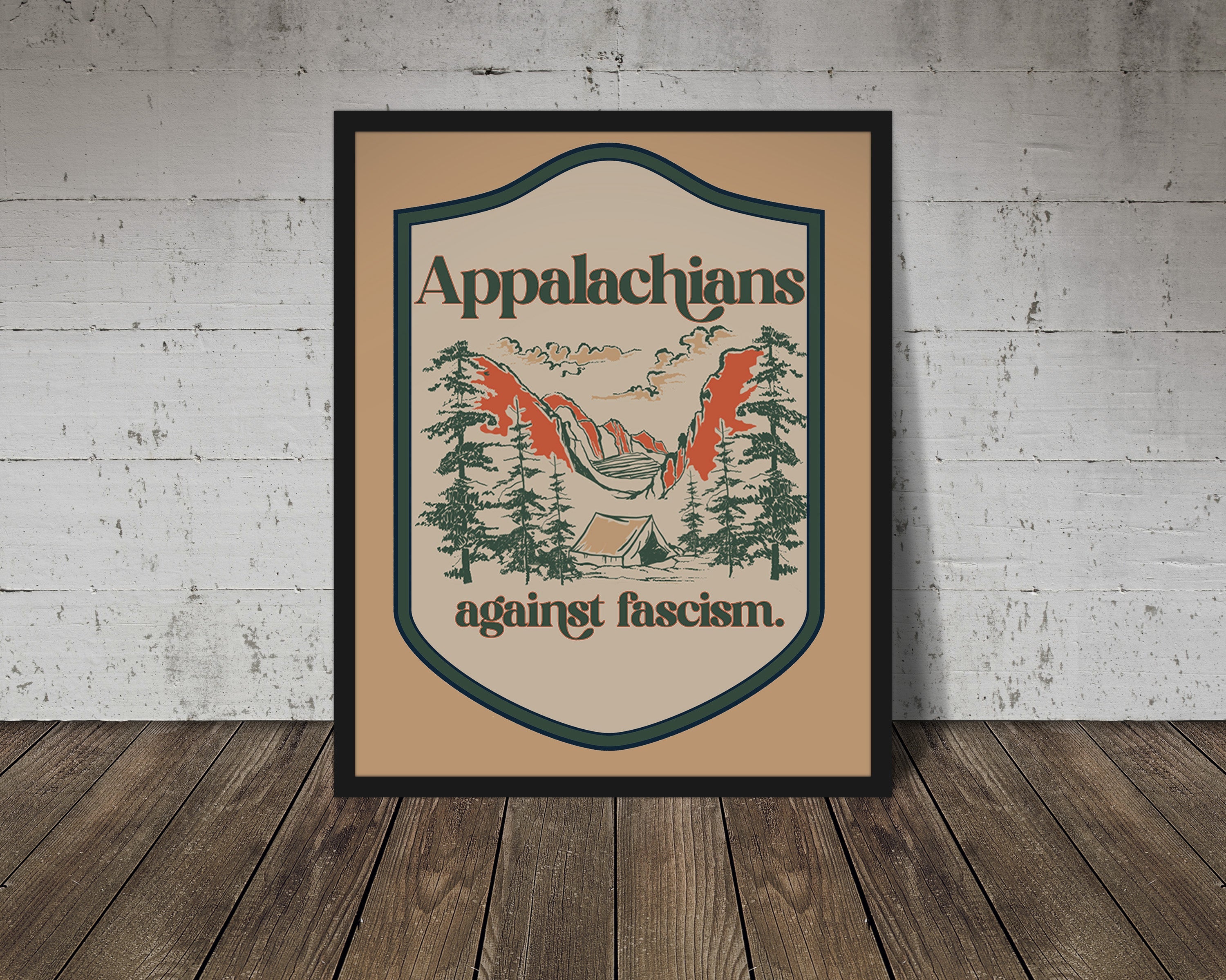 Appalachians Against Facism * Fine art print * Wall Decor * Giclée * 8 x 10