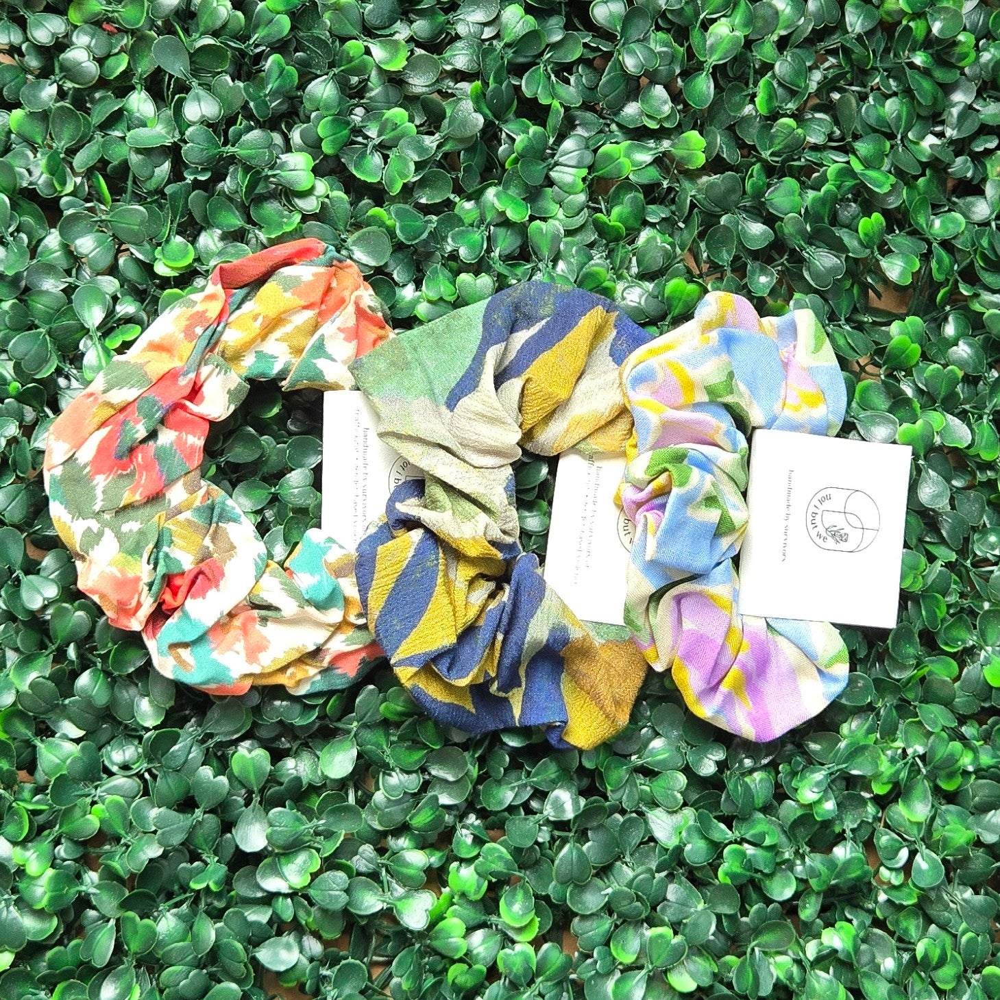Variety of Handmade Hair Scrunchies