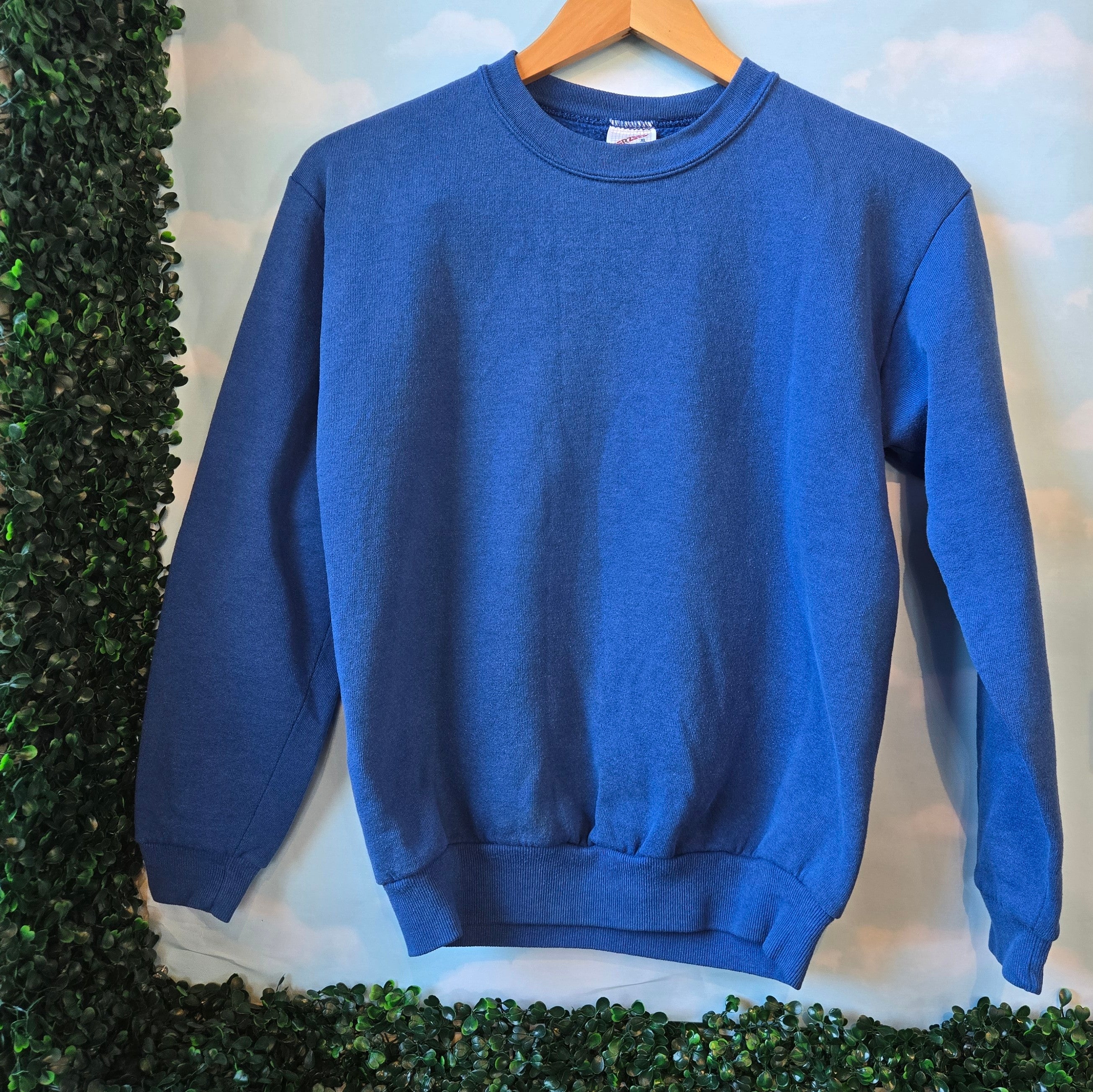 Blue Ridge Social Club * Embroidered Patch * Upcycled Sweatshirt * Blue