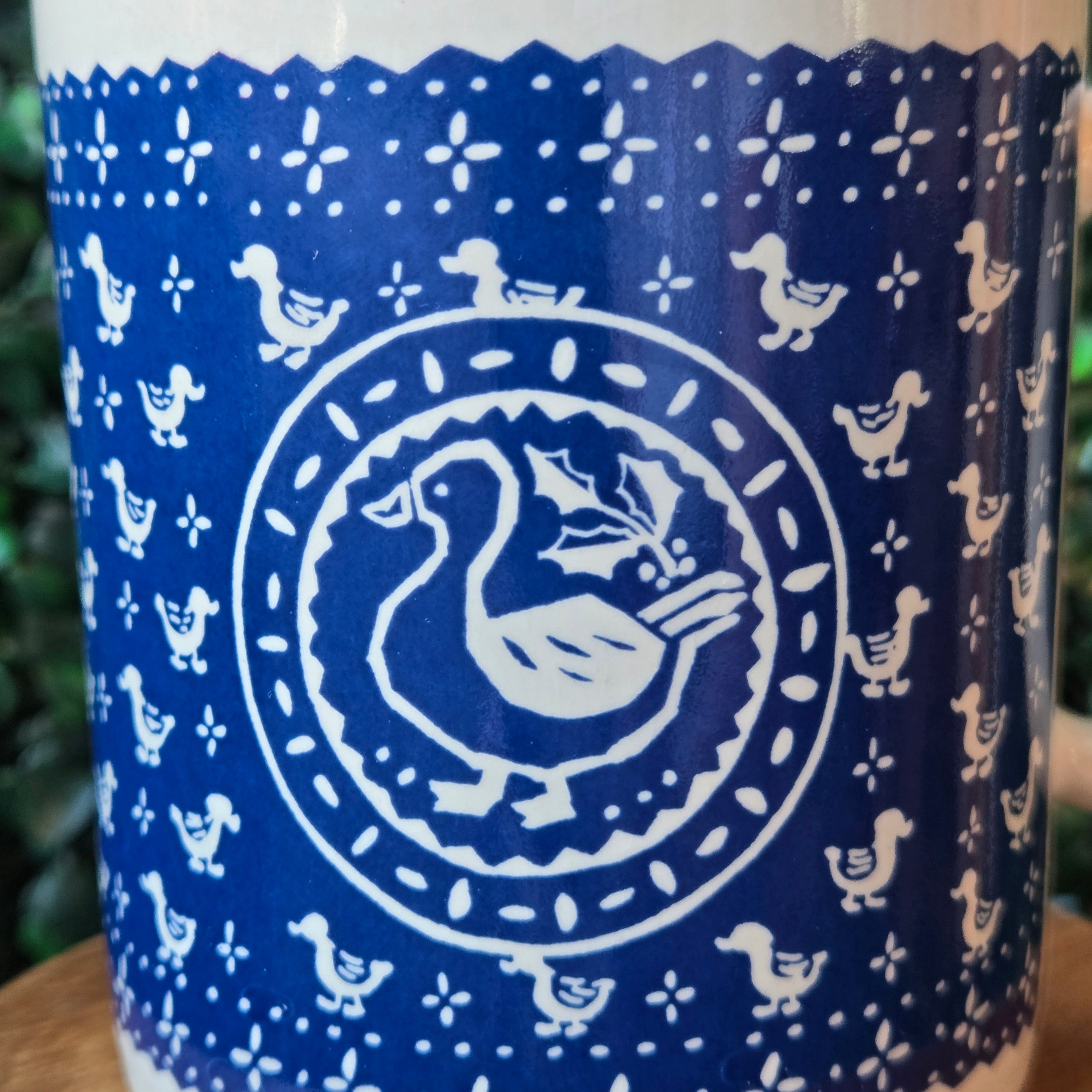 Blue Kitchy Ducks  * Curated Secondhand * Coffee Mug *