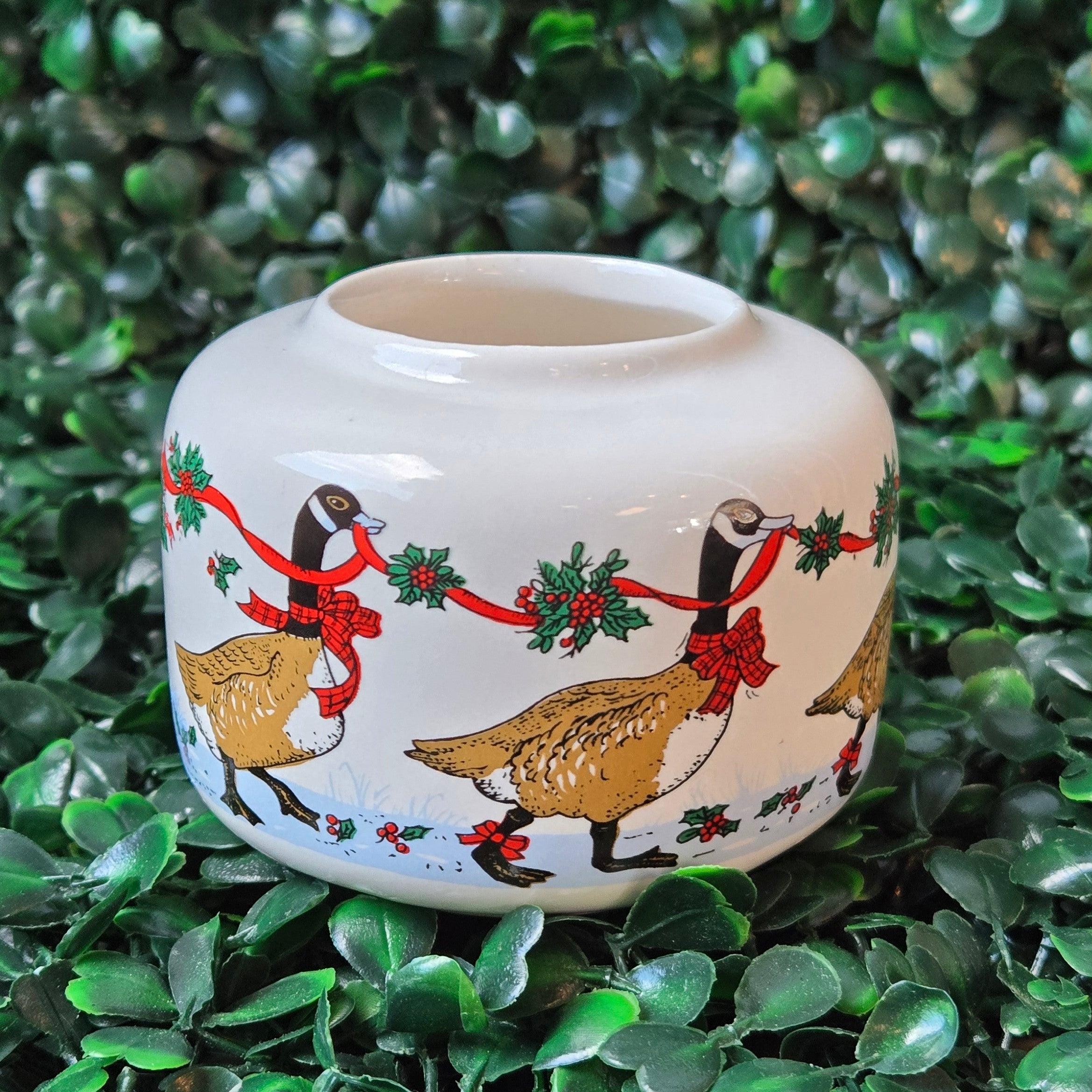 Decorative Duck Decor * Curated Secondhand * ceramic candle holder