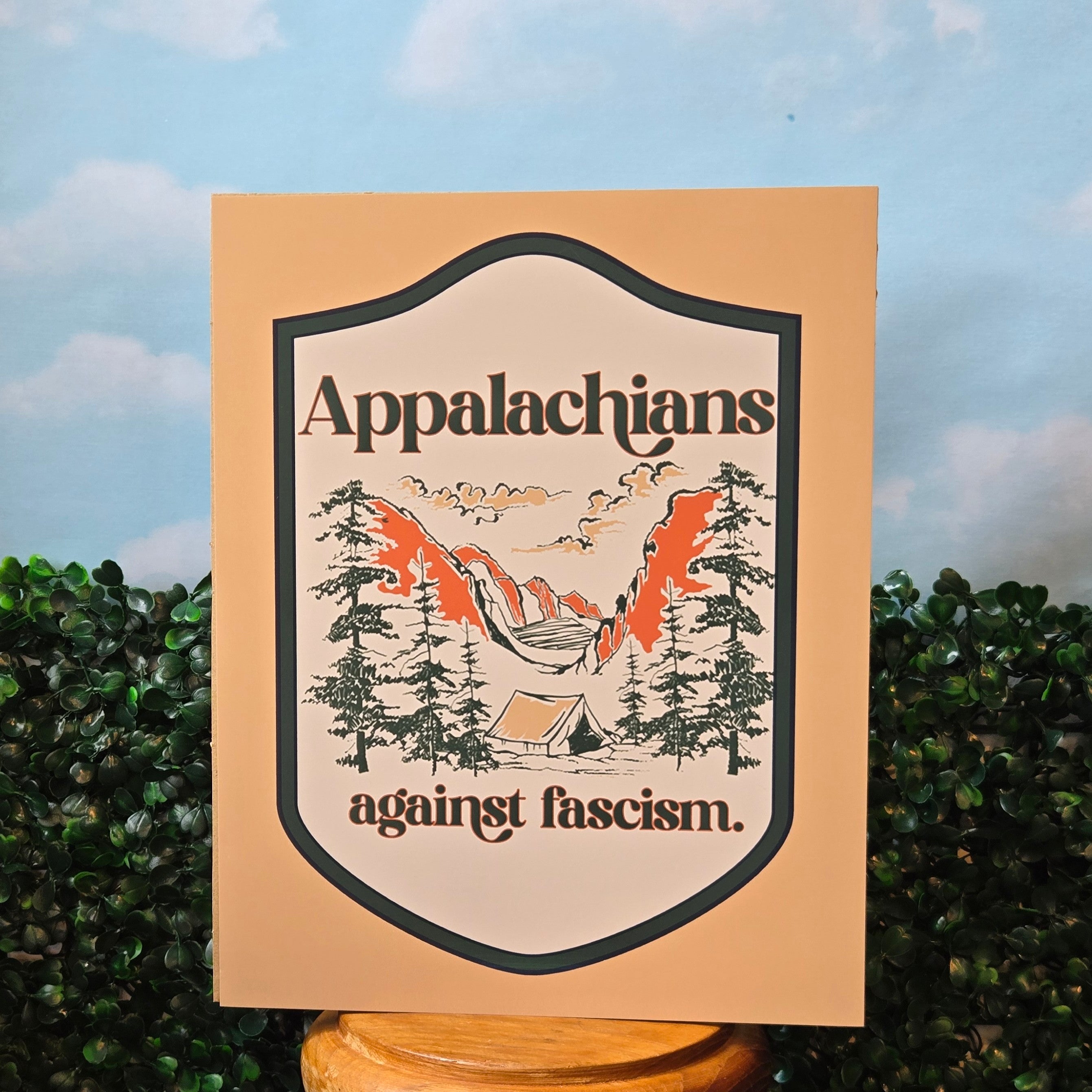 Appalachians Against Facism * Fine art print * Wall Decor * Giclée * 8 x 10